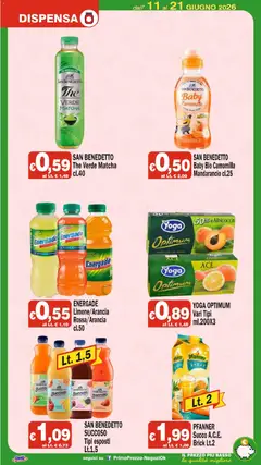 Anteprima del volantino Primo Prezzo volantino valido a partire dal 11.06.2026 | Pagina: 12 | Prodotti: Acqua, Limone, Ananas, Arancia