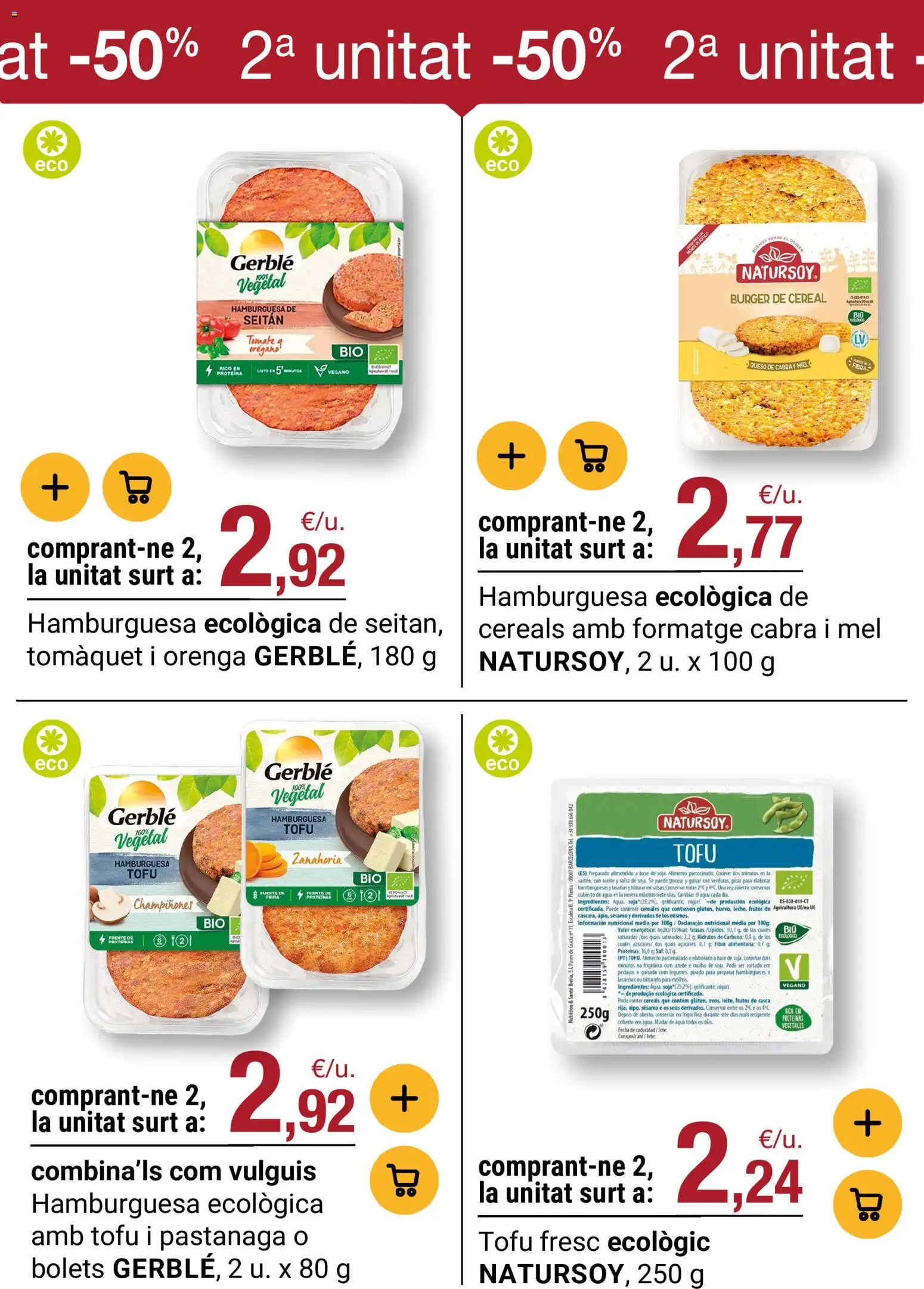 Bonpreu folleto │ válido desde el 29/09/2026 | Página: 32 | Productos: Ingredientes, Queso, Cereales, Sésamo
