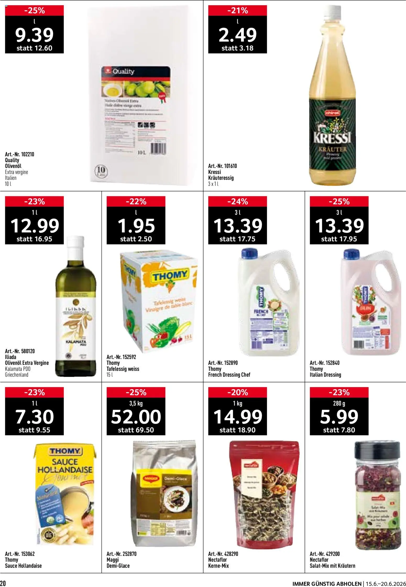 Prodega aktionen – gültig ab 15.06.2026 | Seite: 20 | Produkte: Dressing