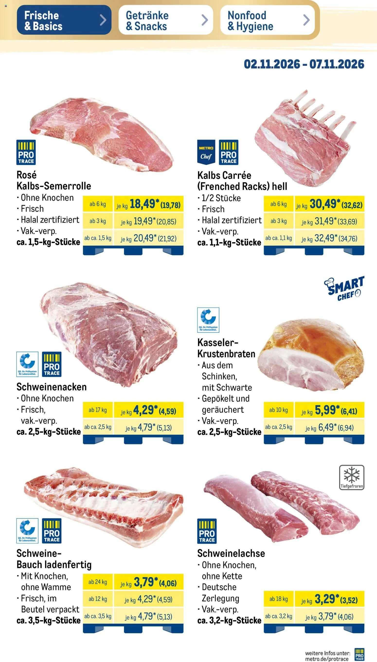 Metro Black Friday – gültig ab 02.11.2026 | Seite: 6 | Produkte: Schweinenacken, Krustenbraten