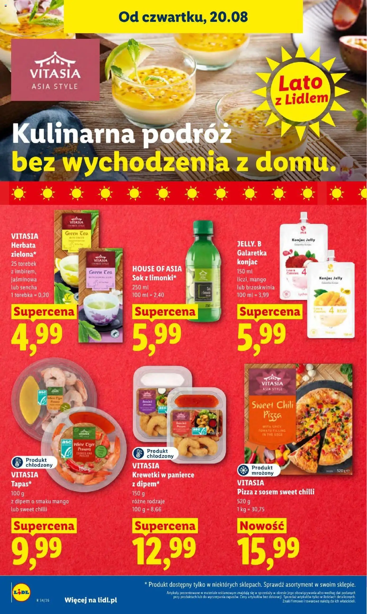 Lidl gazetka od 20.08.2026 | Strona: 56 | Produkty: Mango, Chili, Krewetki, Sok