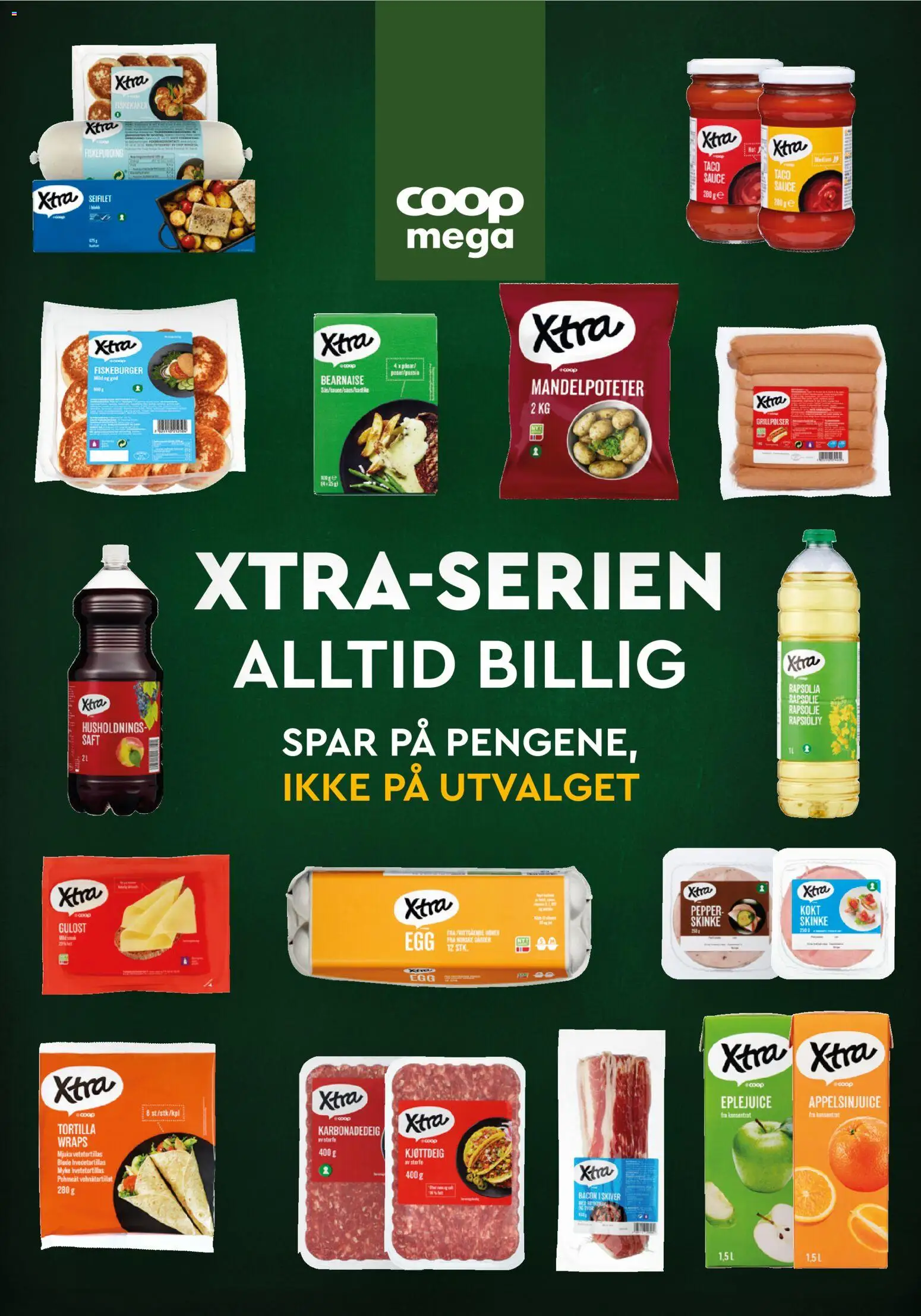 {H1} | Side: 21 | Produkter: Bacon, Grillpølser, Fiskeburger, Taco