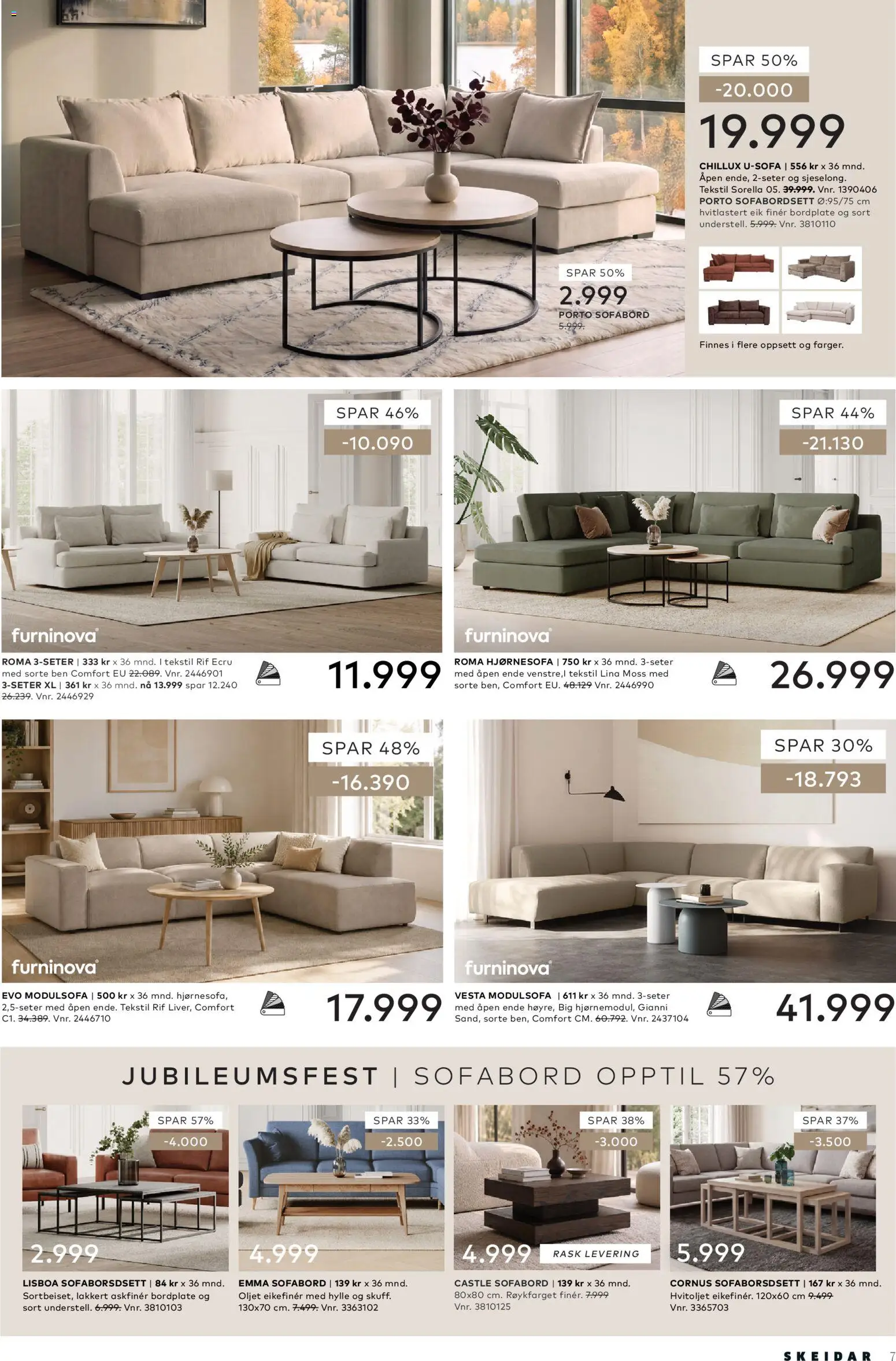 {H1} | Side: 7 | Produkter: Hjørnesofa, Hylle