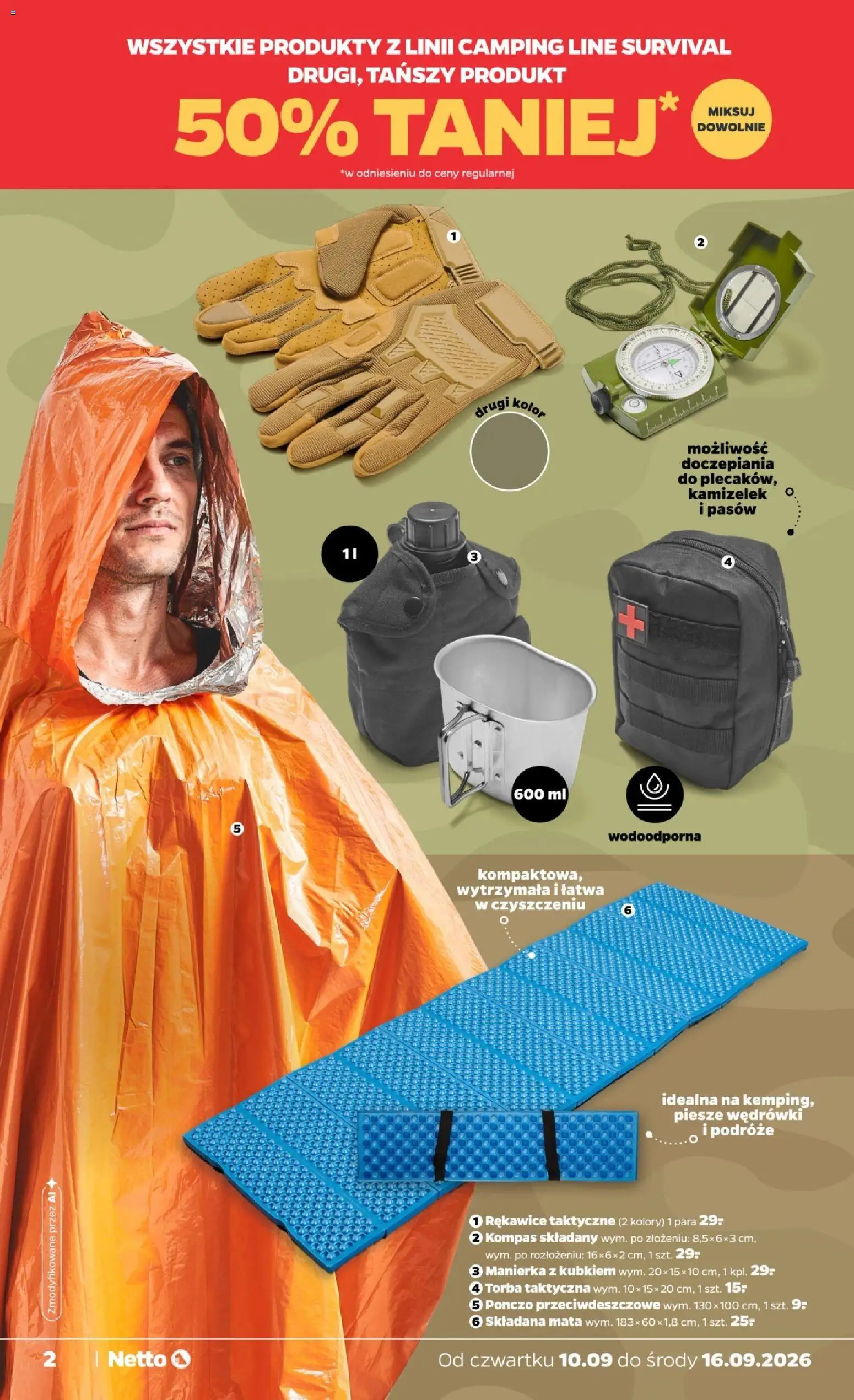 Netto gazetka od czwartku NonFood od 10.09.2026 | Strona: 2 | Produkty: Torba, Poncho