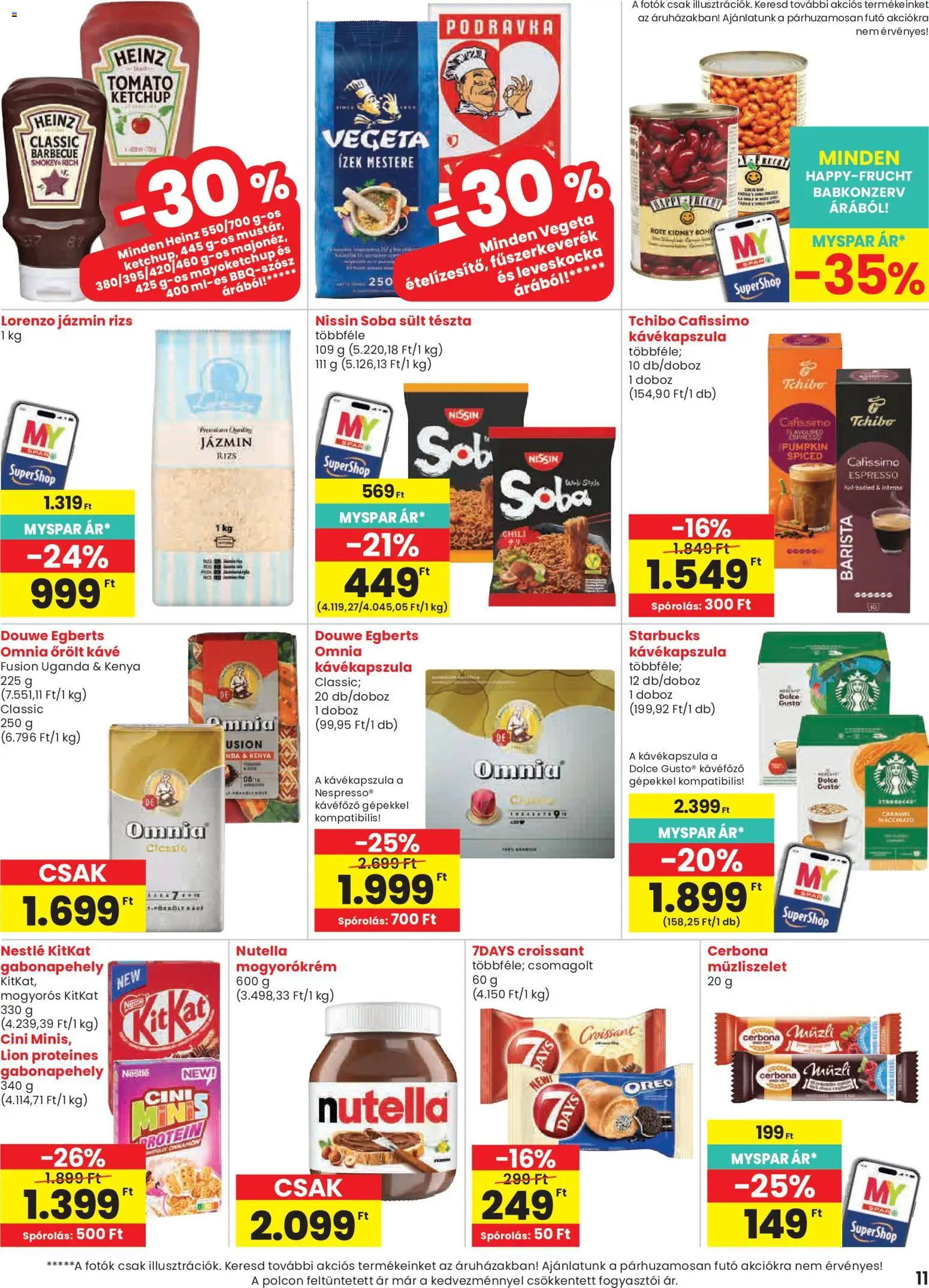 Spar akciós ujság - amely érvényes a következő dátumtól: 2026.10.15. | Oldal: 11