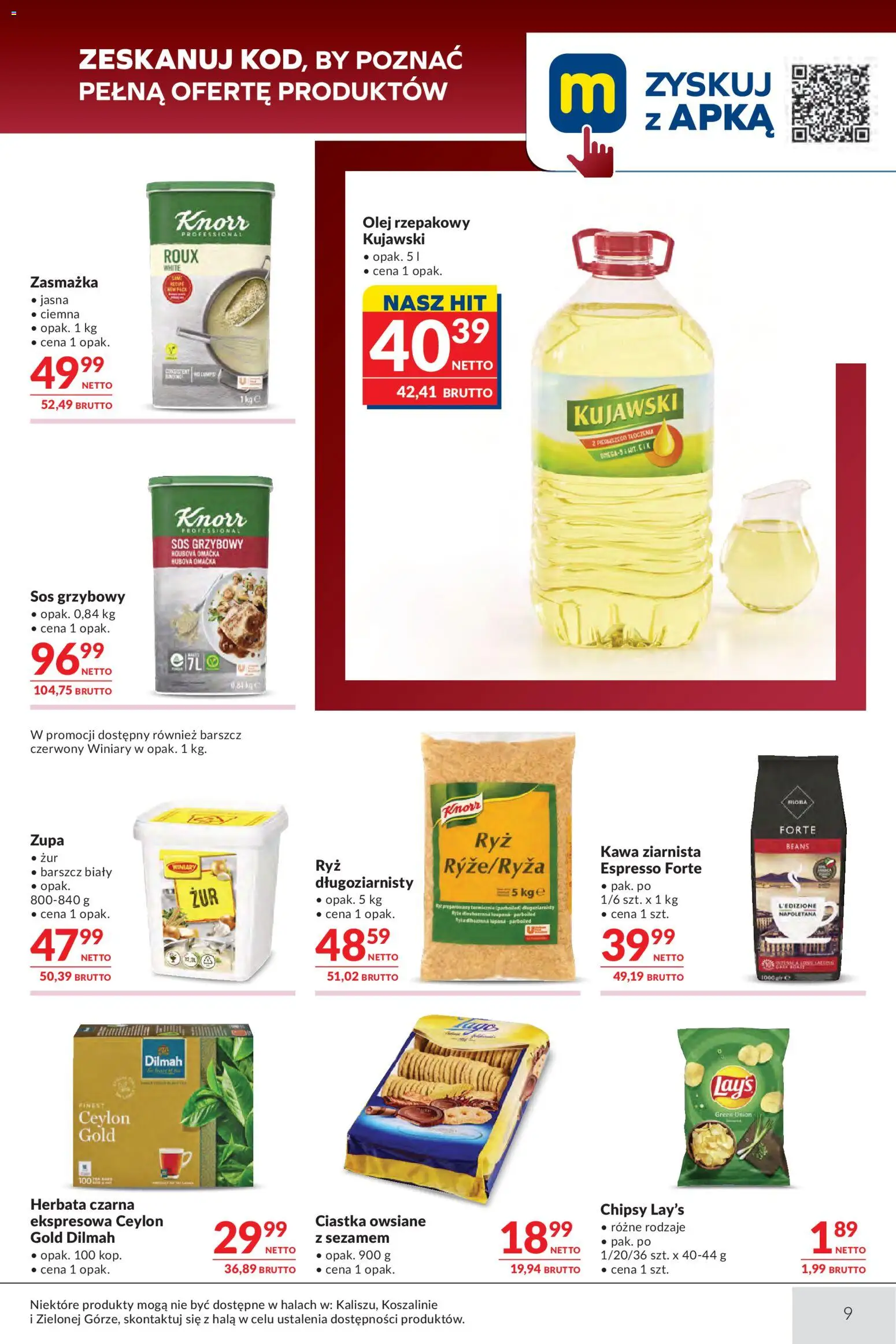 Makro gazetka - Oferta dla gastronomii od 15.09.2026 | Strona: 9 | Produkty: Herbata czarna, Kawa ziarnista, Herbata, Sos