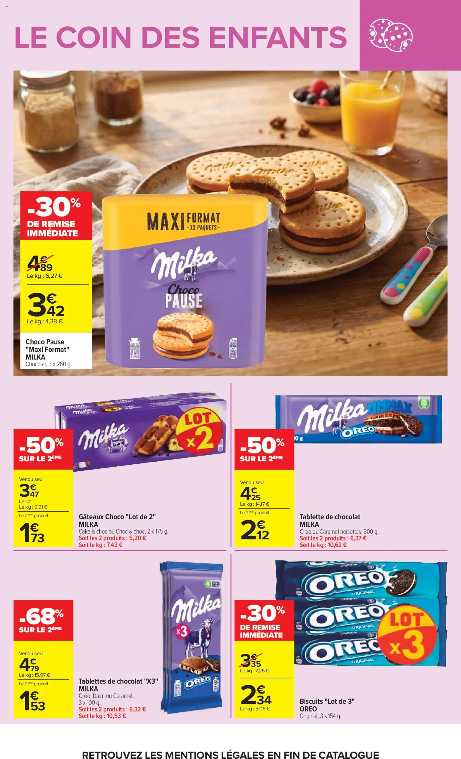 {H1} | Page: 11 | Produits: Tablette, Cake, Daim, Biscuits