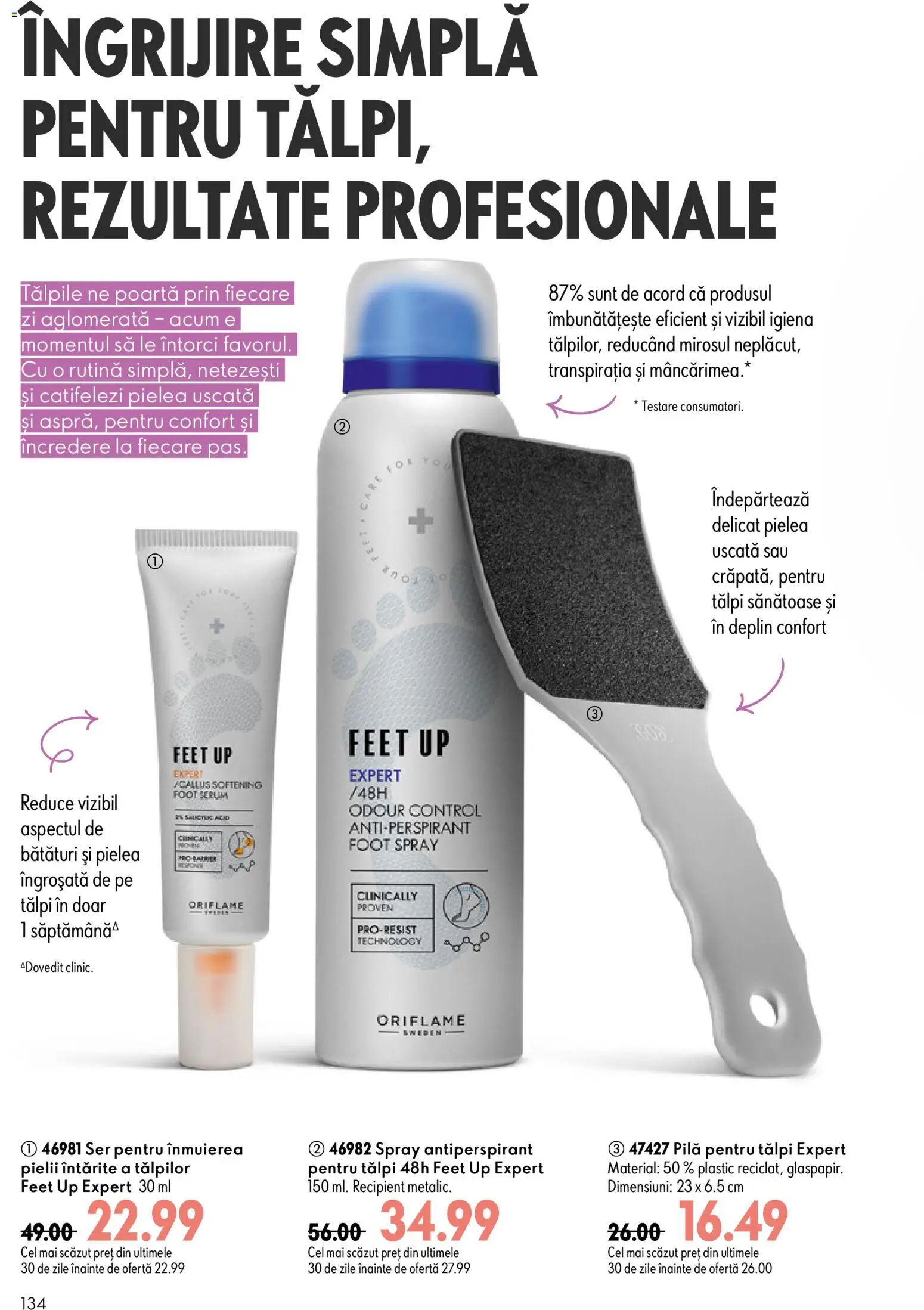 Noul catalog Oriflame – valabil de la 19.08.2026 | Pagină: 134 | Produse: Serum, Antiperspirant