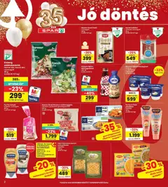 Interspar akciós újság - amely érvényes a következő dátumtól: 2026.10.29. | Oldal: 2 | Termékek: Pöttyös, Milli, Oikos, Pur