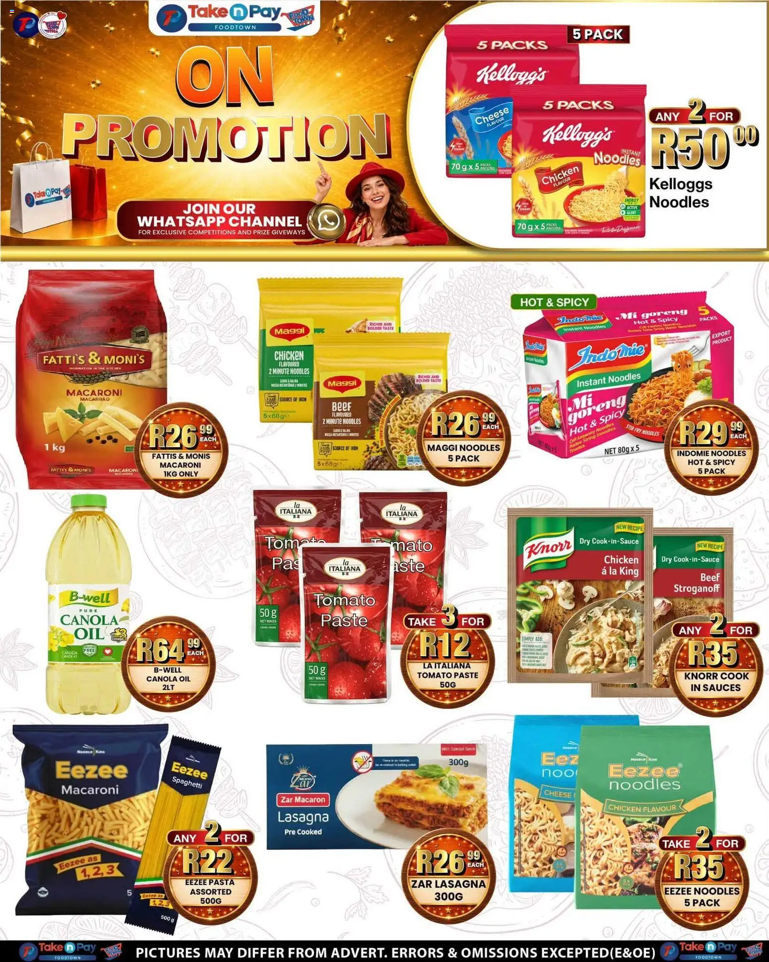 New Take n Pay catalogue – valid from 17/08/2026 | Page: 16 | Products: Iron, Cheese, Noodles, Pasta