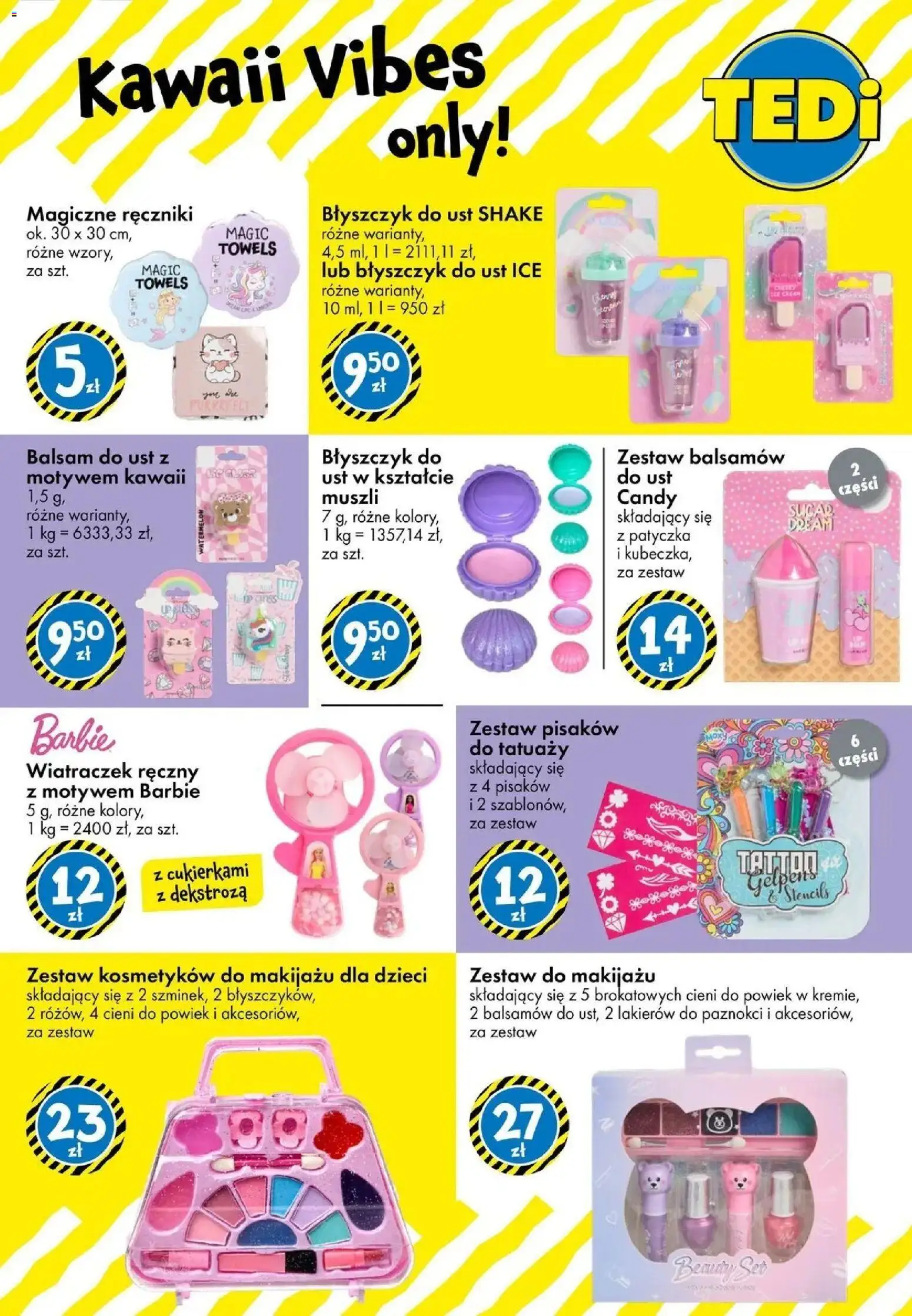 TEDi - Tedi Powrót do szkoły | Strona: 17 | Produkty: Zestaw kosmetyków, Balsam do ust, Barbie, Błyszczyk