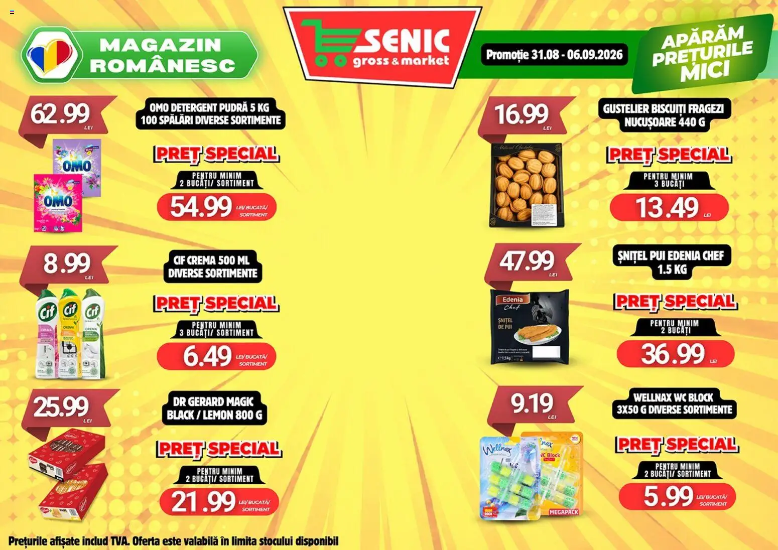 Noul catalog Senic – valabil de la 31.08.2026 | Pagină: 4 | Produse: Cif, Mici, Cremă, Black