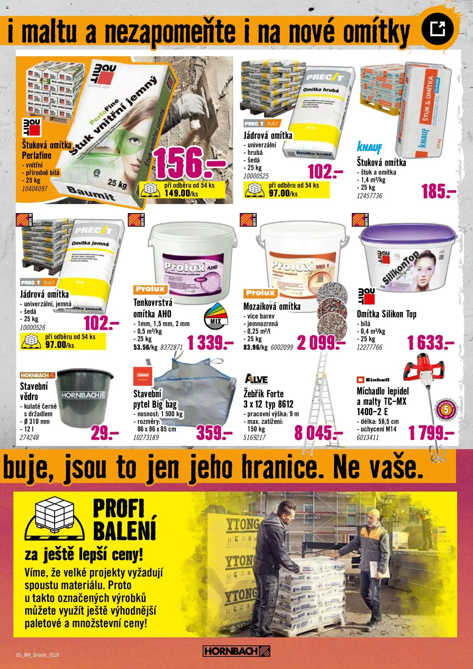 HORNBACH leták - Drive In od 20.05.2026 | Strana: 5 | Produkty: Žebřík, Silikon