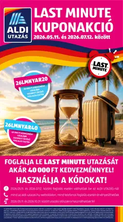 Aldi Utazás katalógus - amely érvényes a következő dátumtól: 14.05.2026