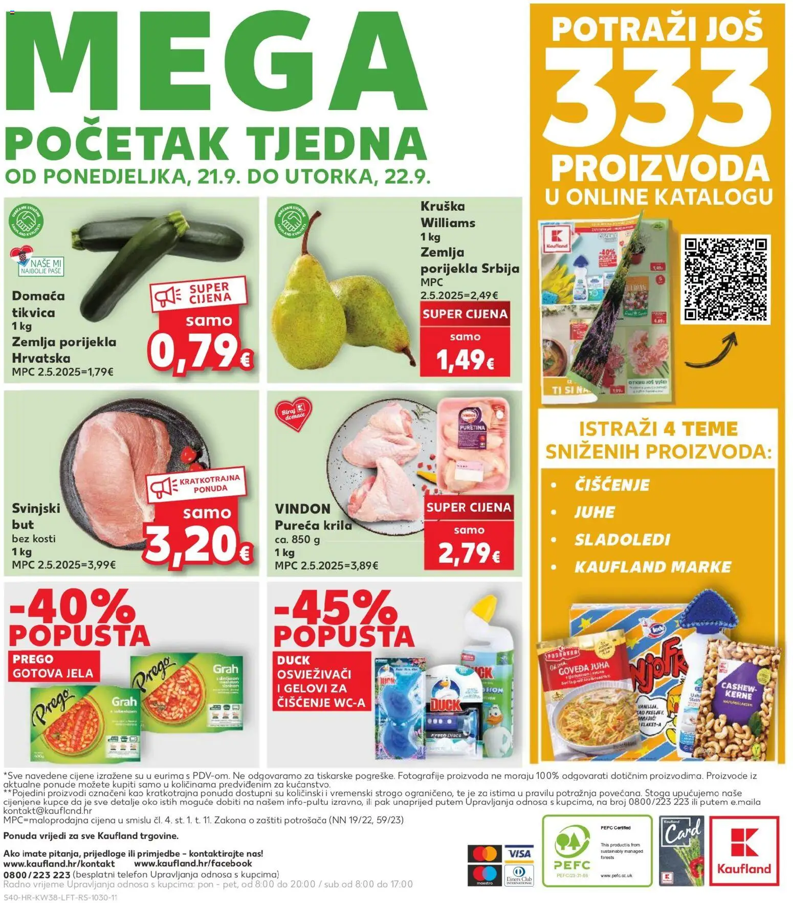 Kaufland HR akciós ujság - amely érvényes a következő dátumtól: 2026.09.16. | Oldal: 40 | Termékek: Telefon