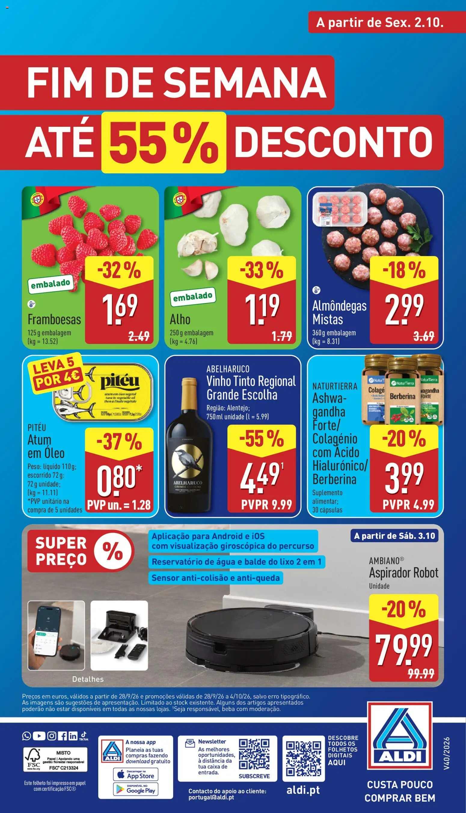 Aldi folheto │ válido de 28/09/2026 | Página: 28 | Produtos: Balde, Aspirador, Cápsulas, Vinho tinto