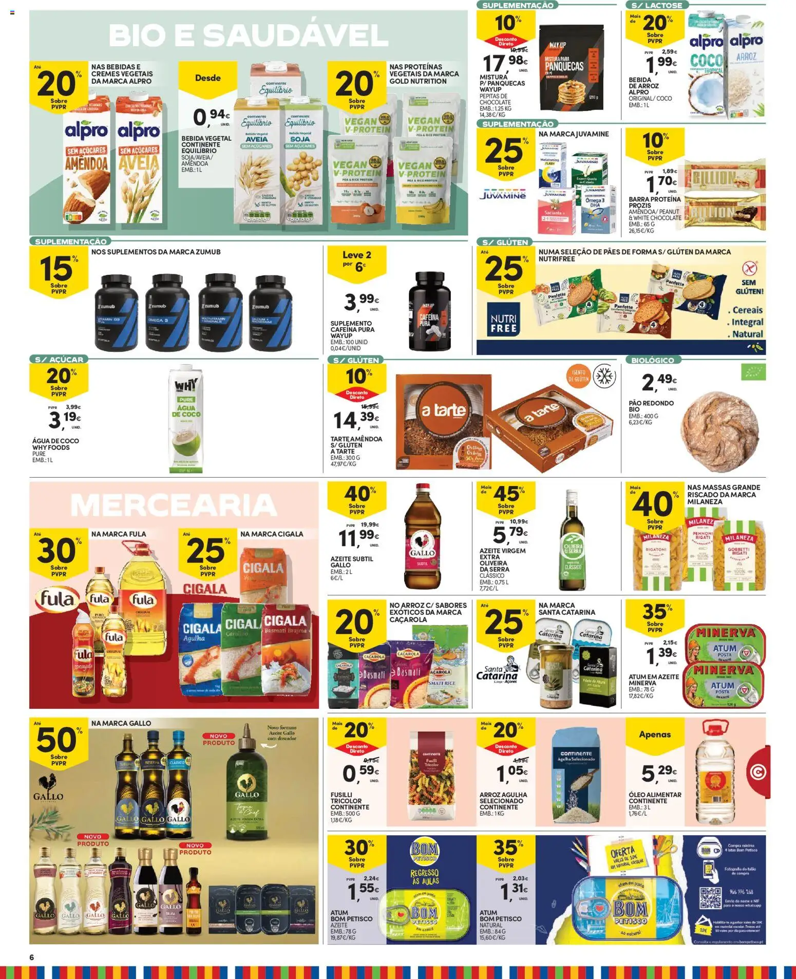 Continente Madeira │ válido de 01/09/2026 | Página: 6 | Produtos: Aveia, Milaneza, Óleo, Coco