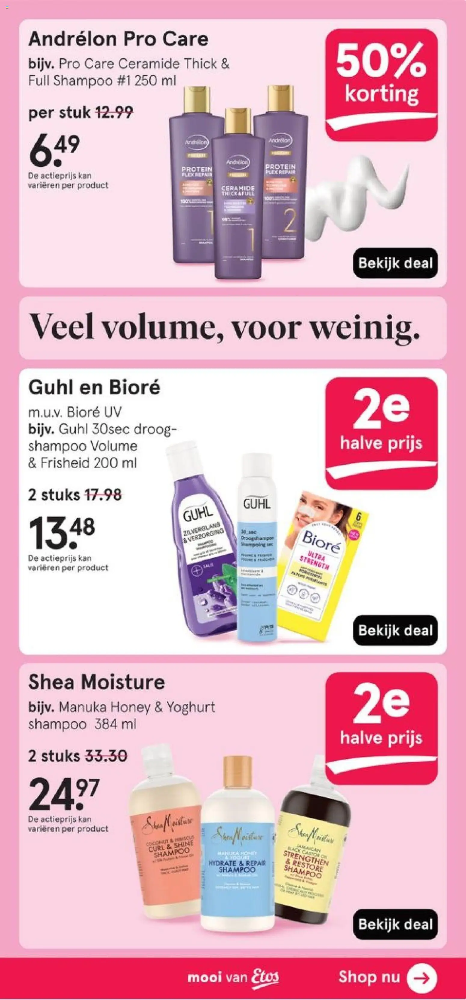 {H1} | Pagina: 19 | Producten: Yoghurt, Kan, Shampoo