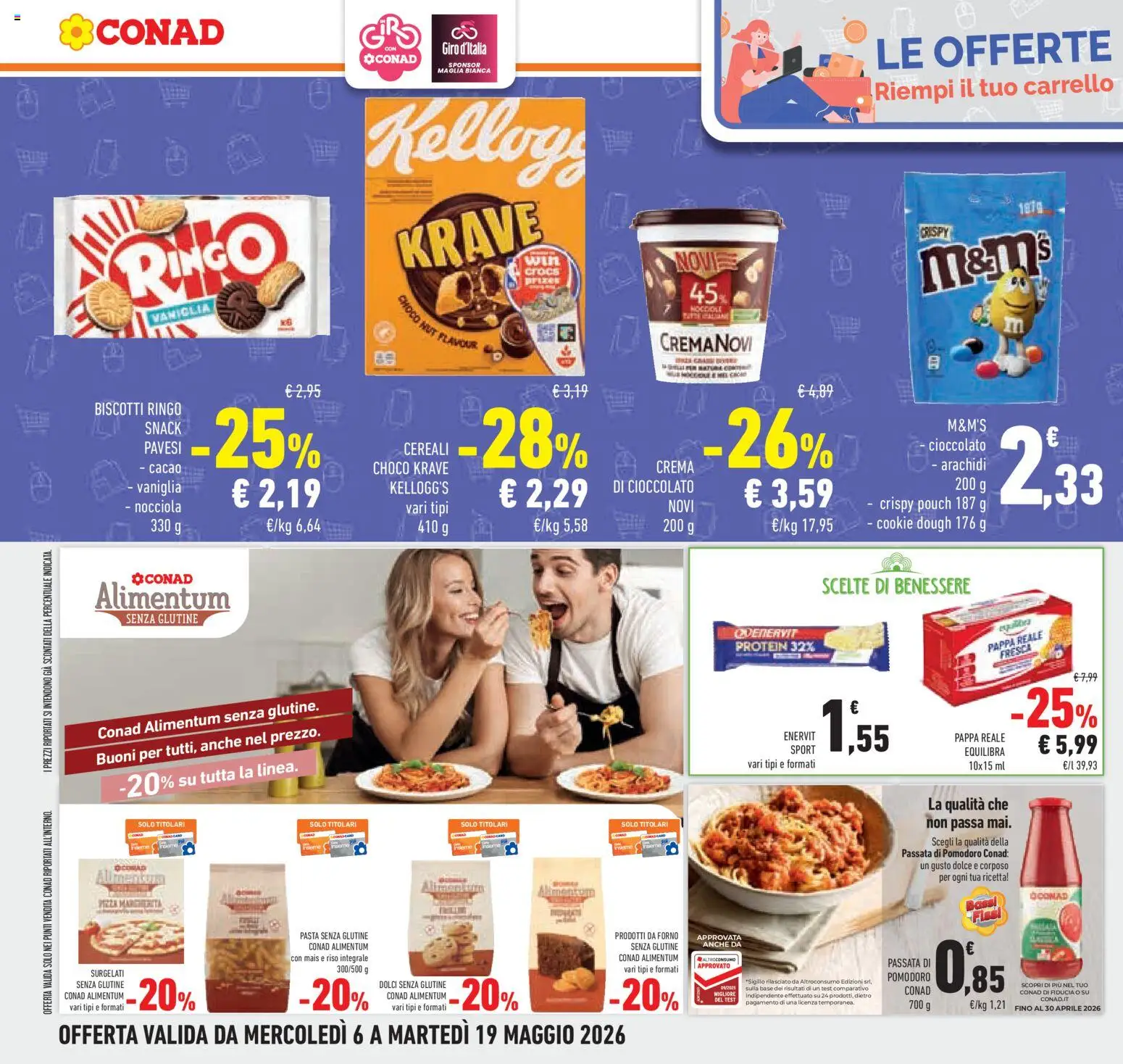 Volantino Conad del 06.05.2026 | Pagina: 34 | Prodotti: Crema, Riso, Carrello, Mais