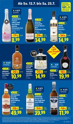 BEN BRACKEN Speyside Single Malt Scotch Whisky 21 Jahre, Speyside Single Malt Scotch Whisky ab 20.07.2026 gültig | Seite: 27 | Produkte: Likör, Bad, Vodka, Telefon