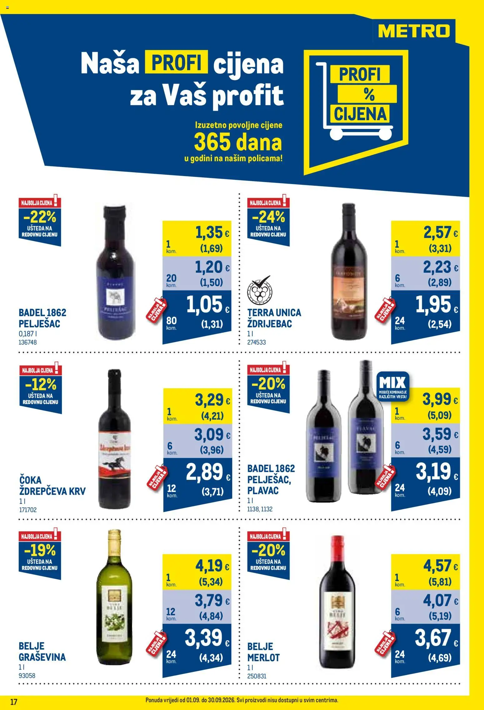 Metro katalog | vrijedi od 01.09.2026 | Stranica: 17 | Proizvodi: Badel