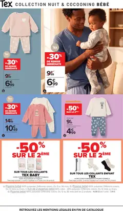 Carrefour - Prévisualisation de Lot de 2 pyjamas bébé, Lot de 2 pyjamas bébé 80% coton - 20% polyester. Différents coloris. valide à partir de 06/10/2026 | Page: 13