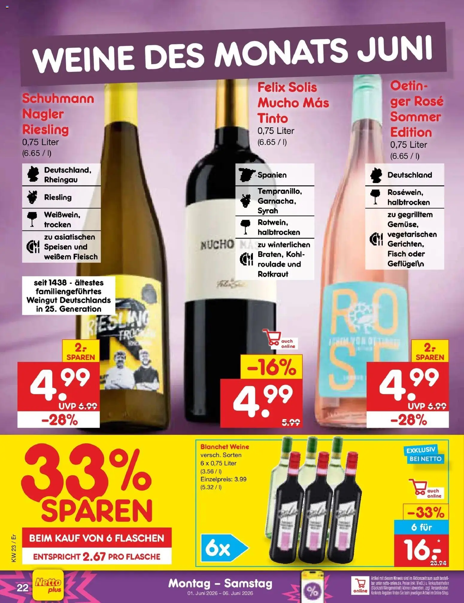 Netto Marken-Discount Prospekt Weimar – gültig ab 01.06.2026 | Seite: 32 | Produkte: Fisch, Fleisch