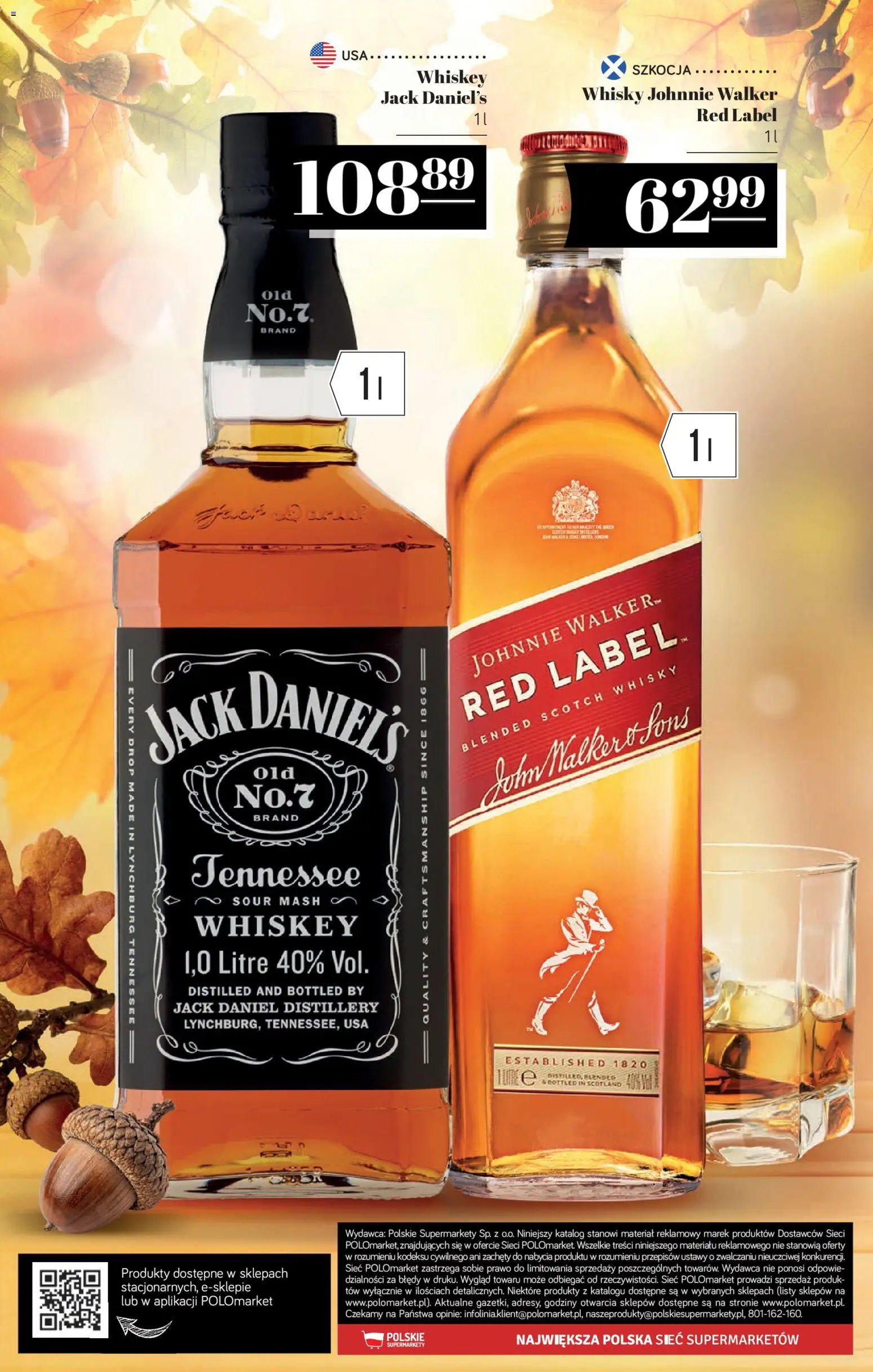 POLOmarket katalog - Alkoholi od 08.10.2026 | Strona: 36 | Produkty: Scotch whisky, Jack Daniel's, Red label, Whisky