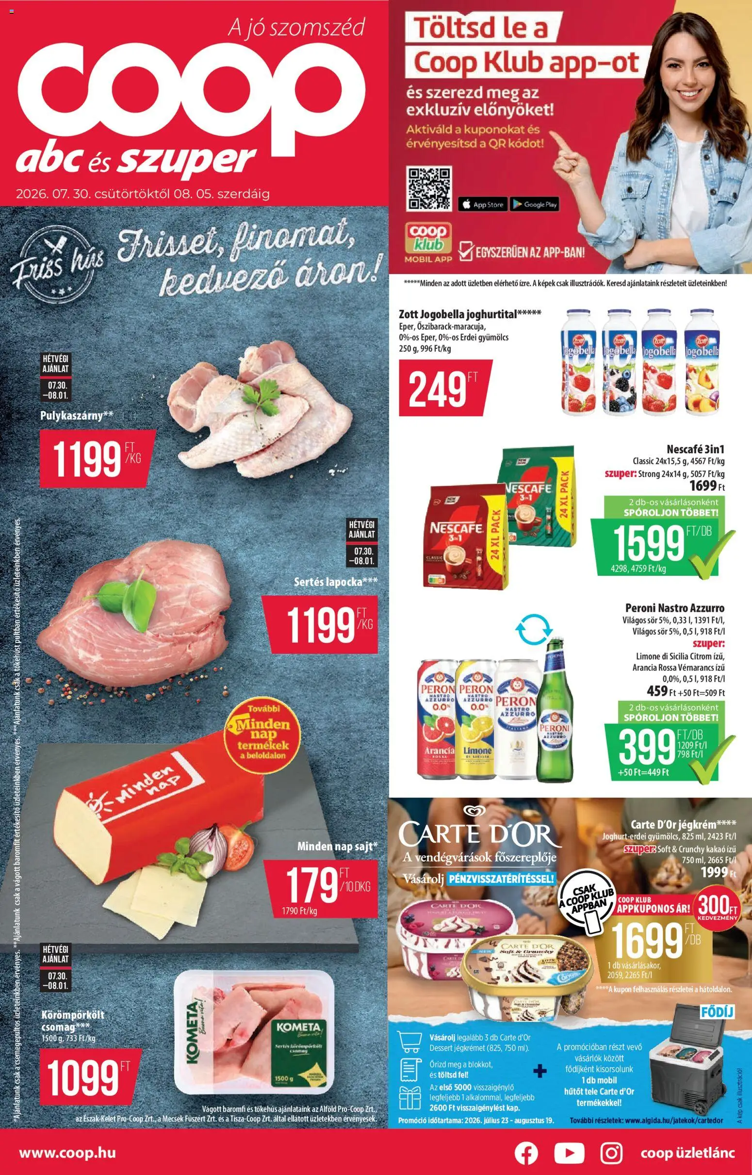 Akciós újság új COOP catalogue cover