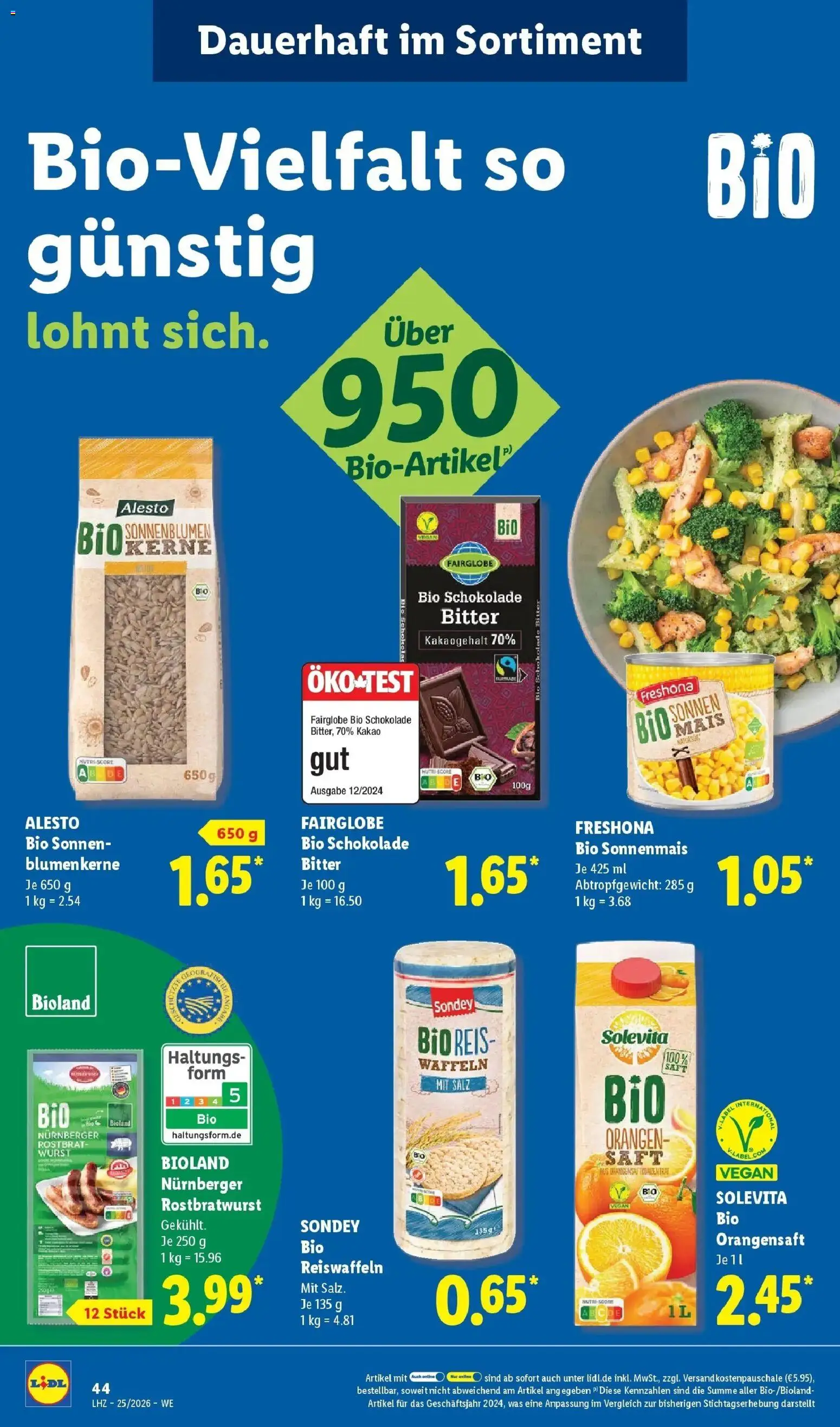 Lidl Prospekt Einbeck – gültig ab 15.06.2026 | Seite: 64 | Produkte: Orangen, Orangensaft, Wurst, Saft