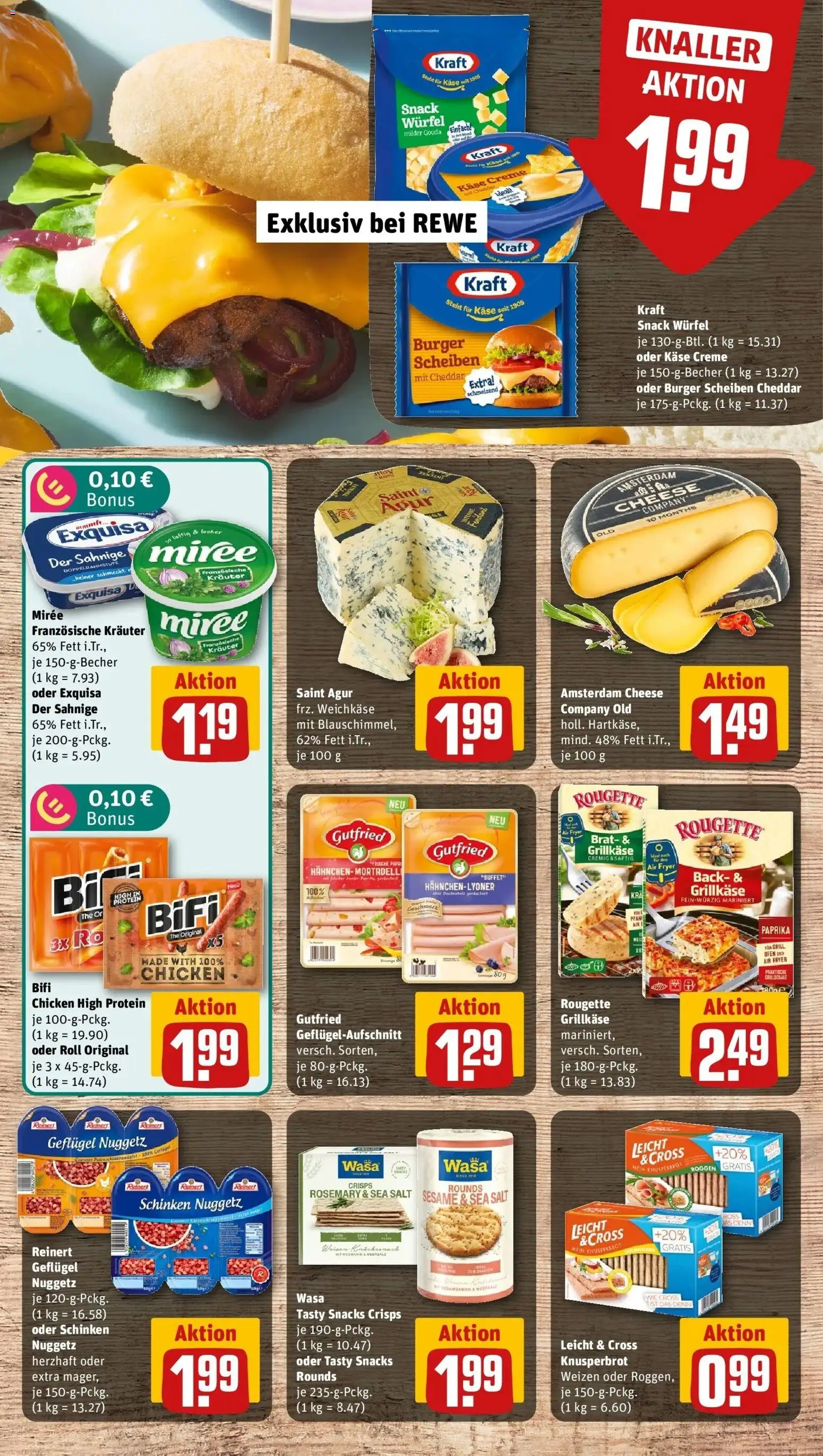 REWE Prospekt ab 14.09.2026 zum Blättern » Angebote | Seite: 7 | Produkte: Hahnchen, Käse, Exquisa, Sesamsamen