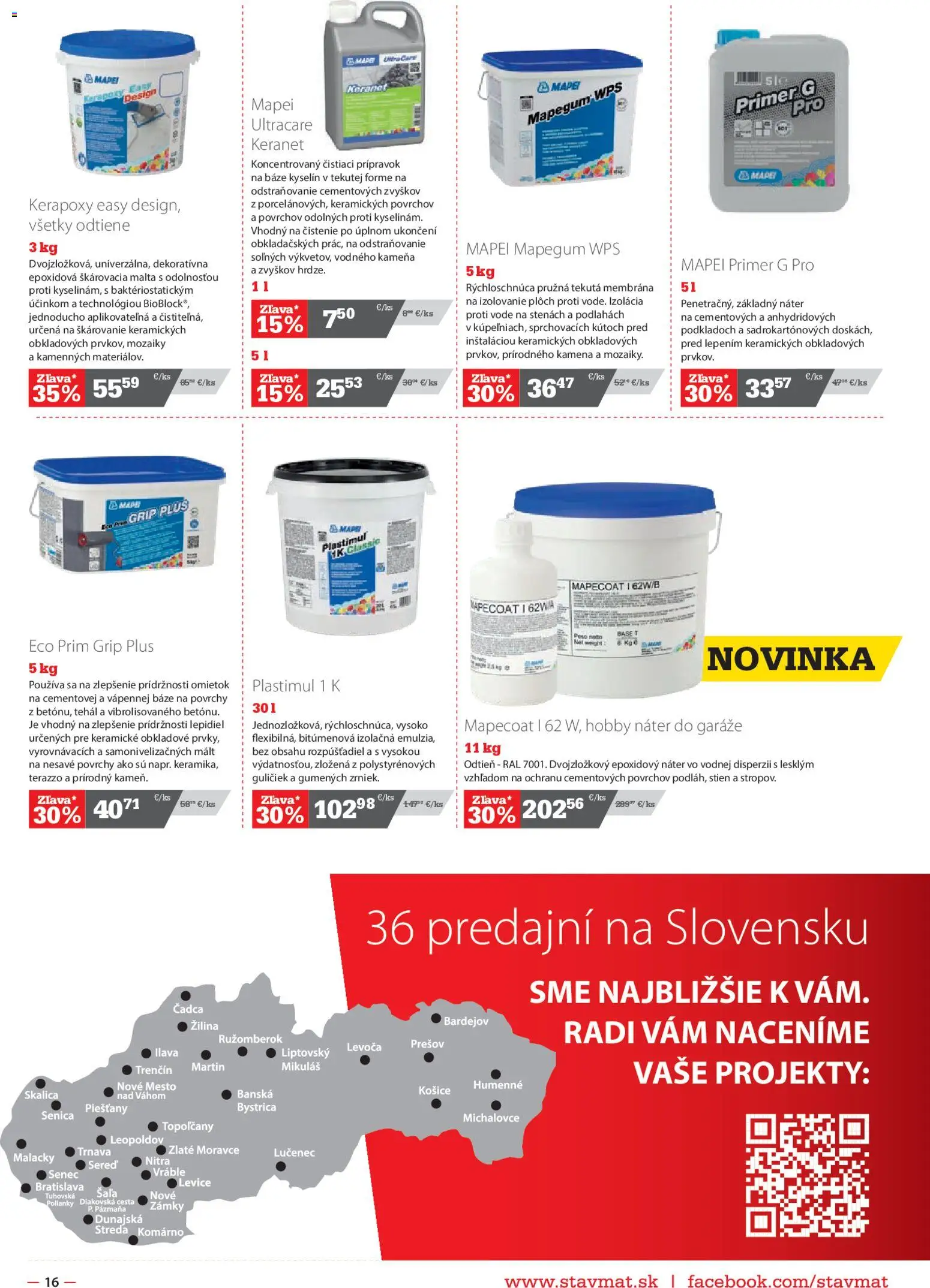 Nové STAVMAT STAVEBNINY akcie – leták je platný od 06.07.2026 | Strana: 16