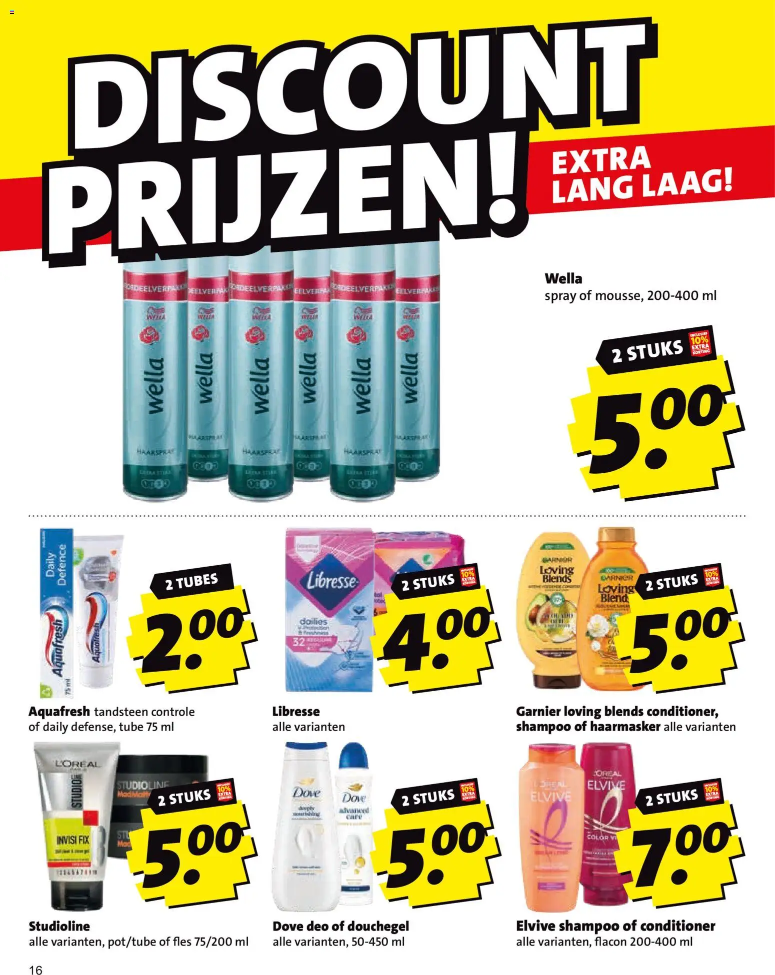 {H1} | Pagina: 16 | Producten: Shampoo, Conditioner, Haarmasker, Douchegel