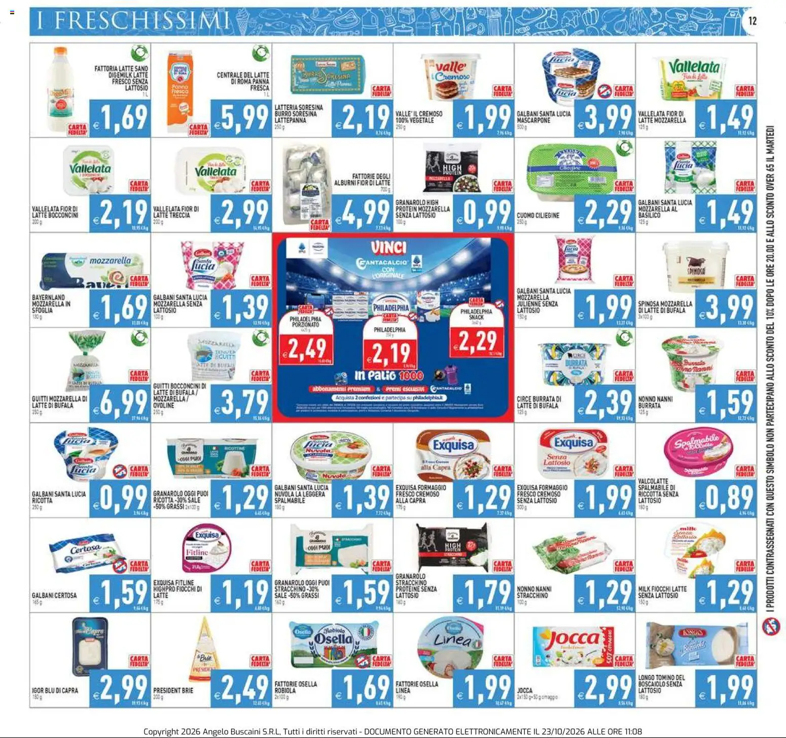 Volantino PIM Supermercati del 23/10/2026 | Pagina: 12