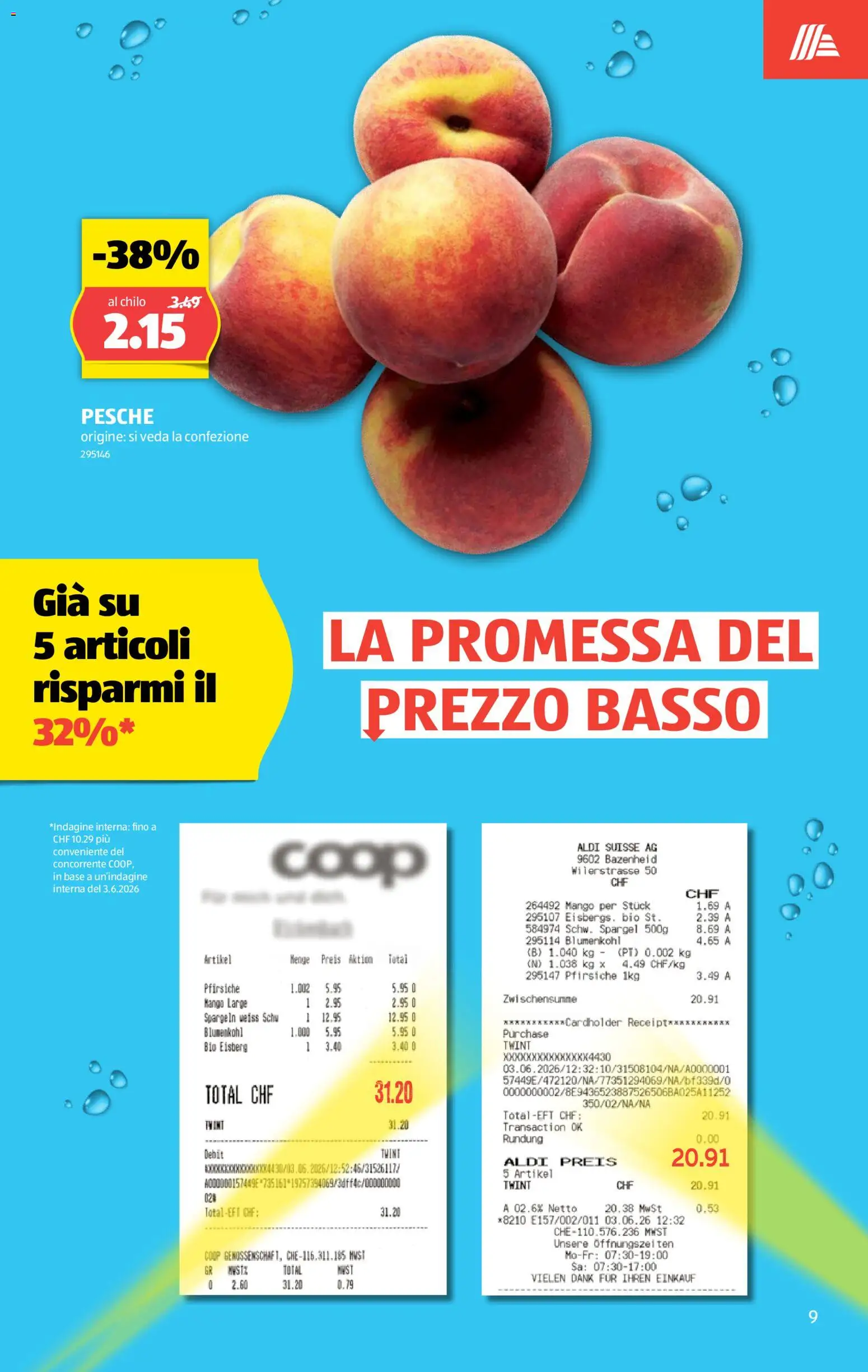 Aldi aktionen IT – gültig ab 16.07.2026 | Seite: 9 | Produkte: Spargel, Blumenkohl, Mango, TV