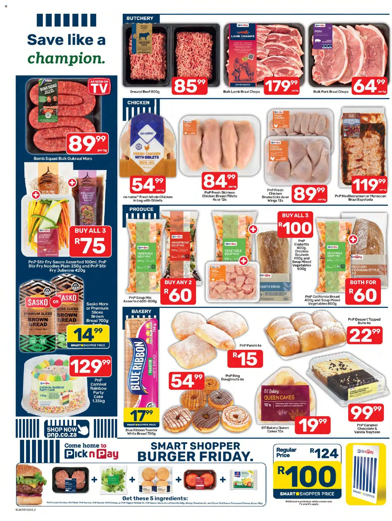New Pick n Pay catalogue – valid from 07/08/2026 | Page: 2 | Products: Chicken, Vegetables, Pepper, Lettuce