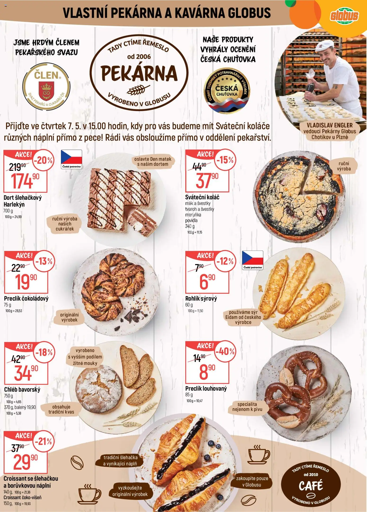 Globus leták - Plzeň od 06.05.2026 | Strana: 6 | Produkty: Globus, Tvaroh, Eidam, Pekárna