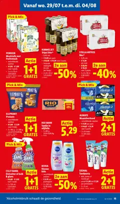 Lidl Folder week 31 - Voorbeeld van een folder van Lidl, geldig van 27/07/2026 | Pagina: 15 | Producten: Tonijn, Füstölt oldalas, Pads, Tandpasta