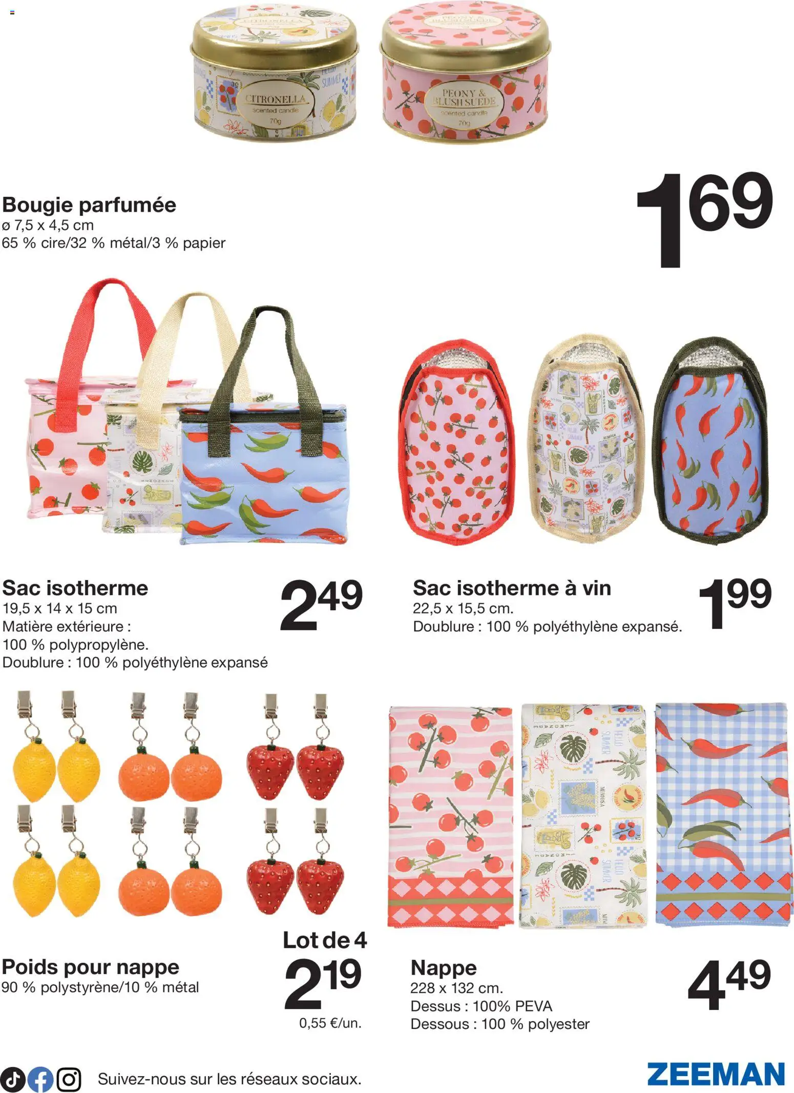 {H1} | Page: 7 | Produits: Sac isotherme, Poids, Nappe, Vin