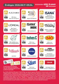 Rossmann Szórólap - amely érvényes a következő dátumtól: 2026.08.17. | Oldal: 3 | Termékek: Vitamin, Nivea, Szőrtelenítő, Purina