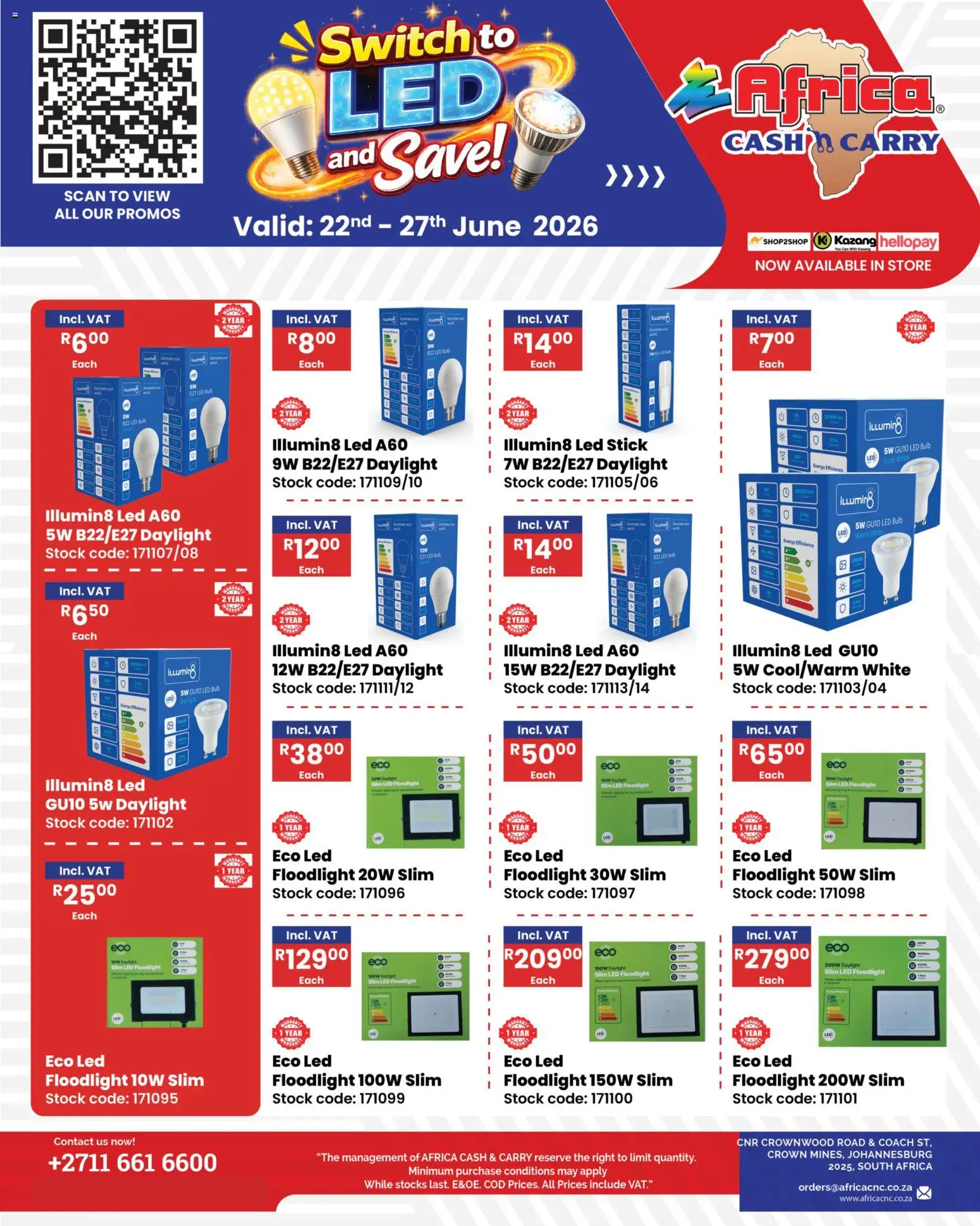 New Africa Cash & Carry catalogue – valid from 22.06.2026 | Page: 1