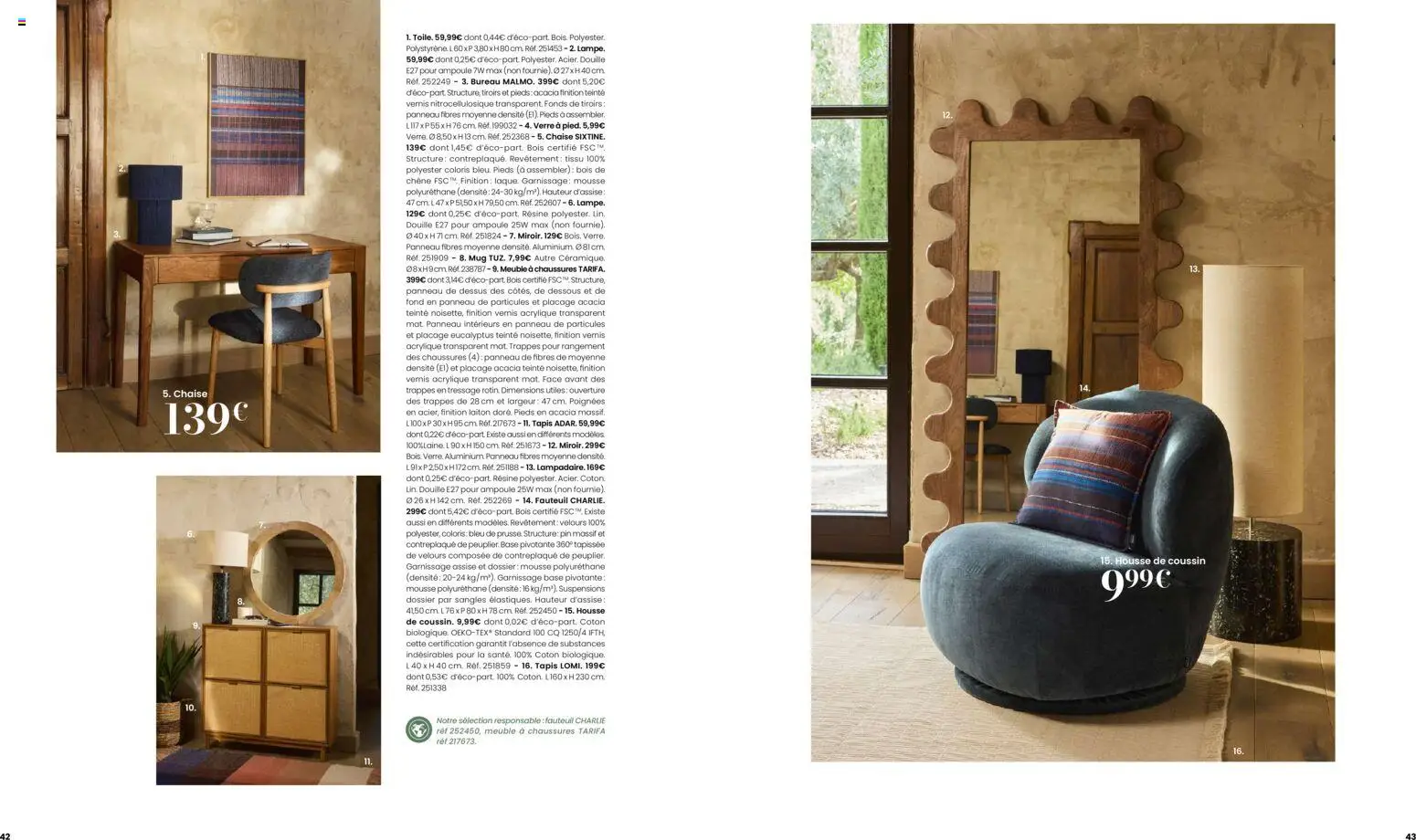 {H1} | Page: 22 | Produits: Bureau, Mousse, Meuble à chaussures, Fauteuil