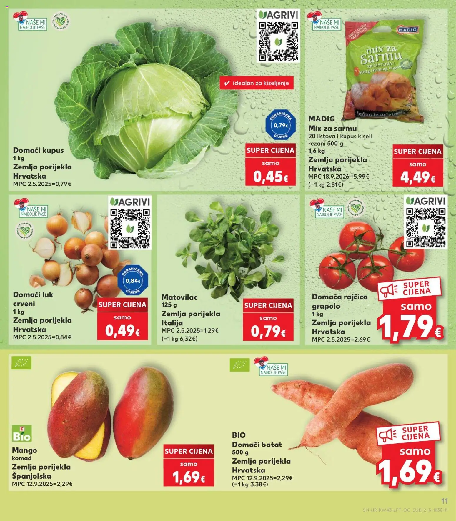 Kaufland katalog | vrijedi od 21.10.2026 | Stranica: 11 | Proizvodi: Matovilac, Zemlja, Luk, Kupus