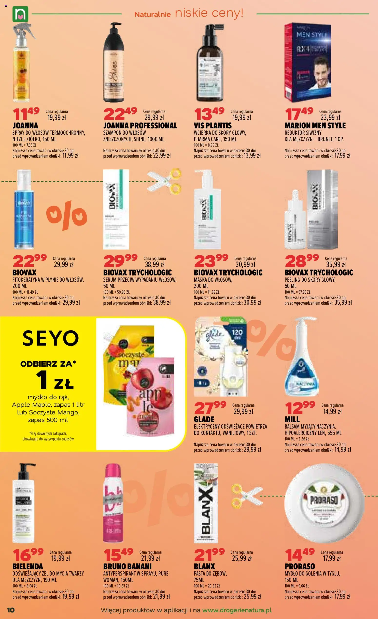 Drogerie Natura gazetka od 22.09.2026 | Strona: 10 | Produkty: Szampon do włosów, Bielenda, Szampon, Antyperspirant