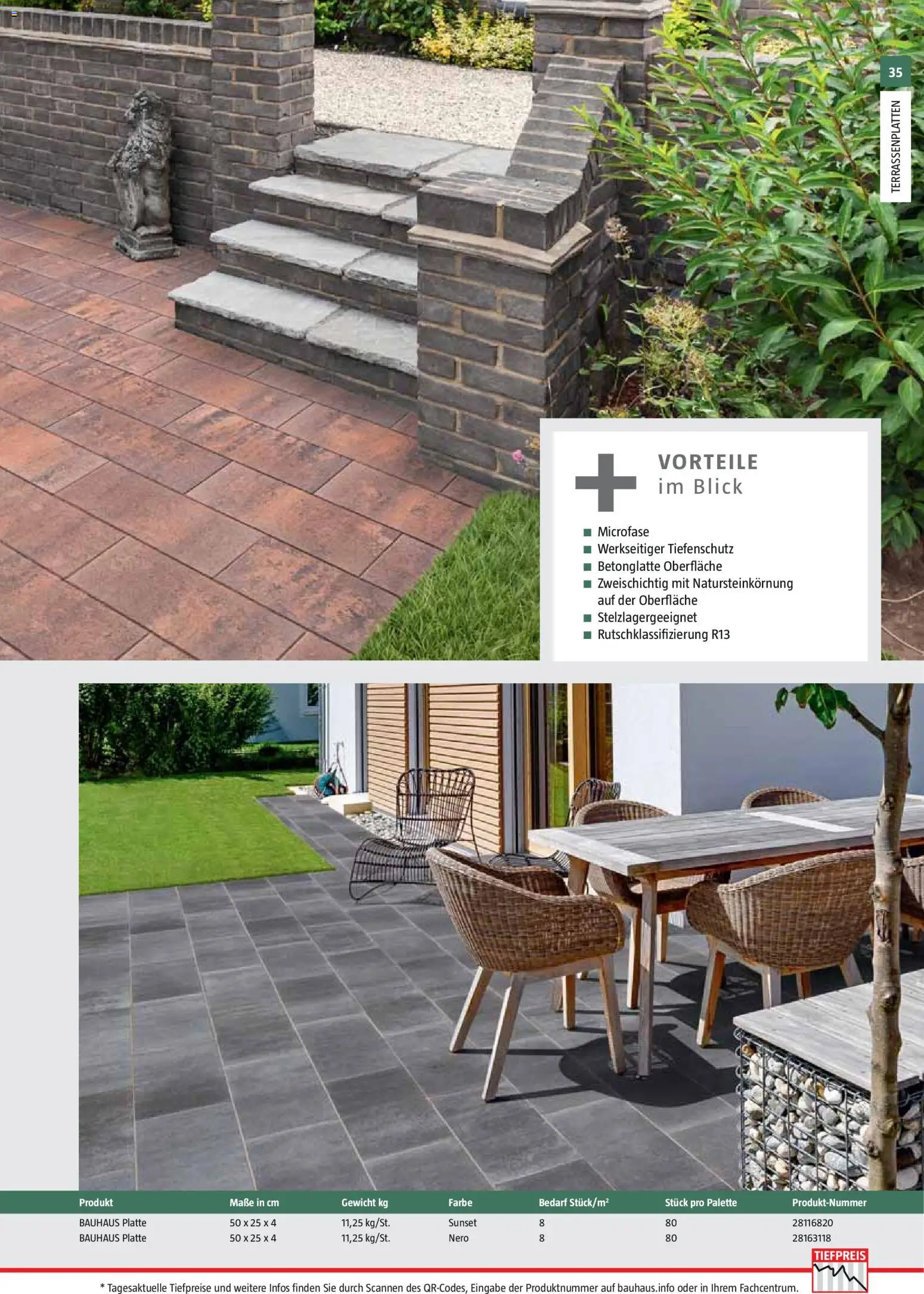 Bauhaus Gartenbaumaterialien 2026 – gültig ab 02.03.2026 | Seite: 35 | Produkte: Gewicht