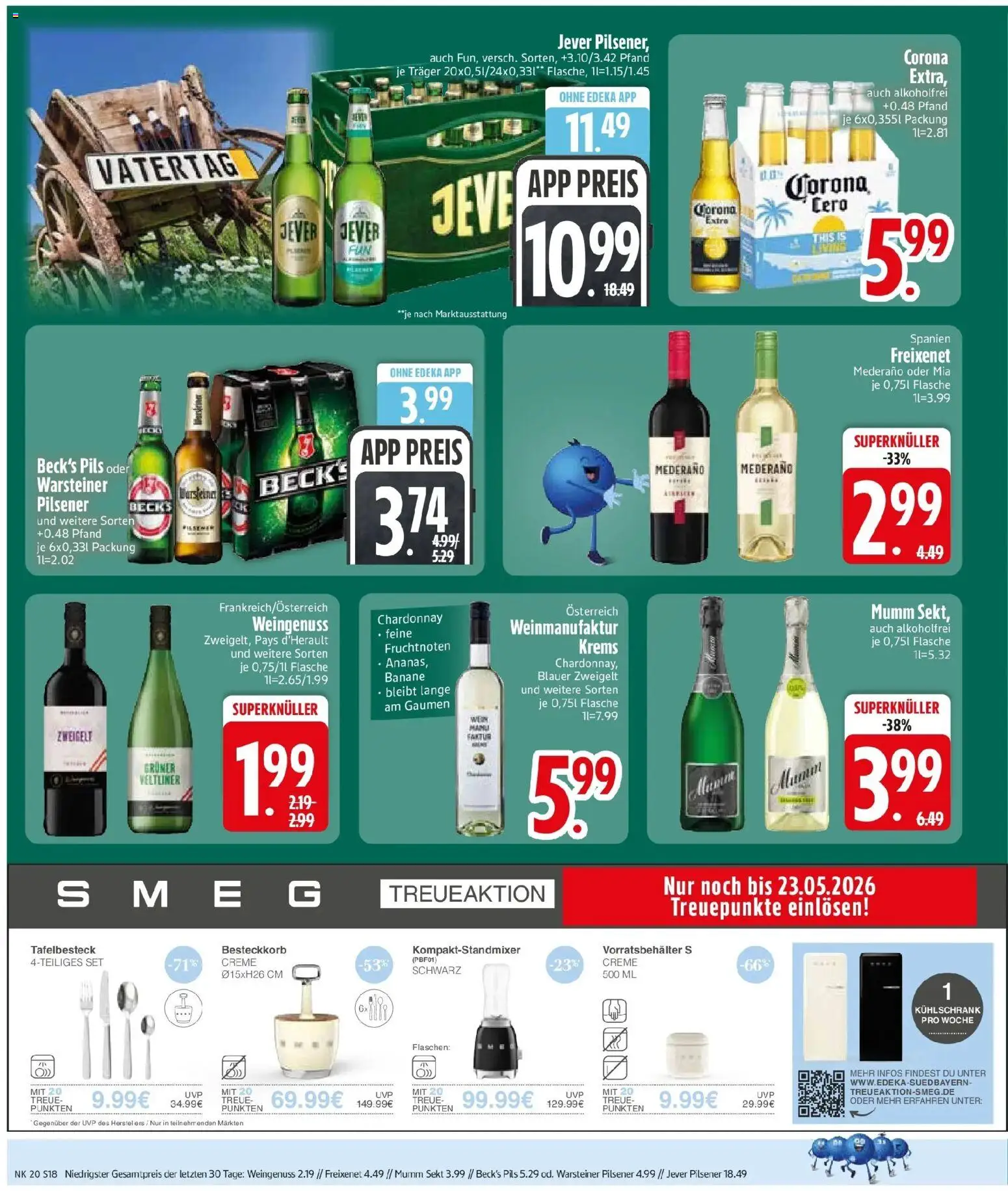 Edeka prospekt Vilgertshofen-Issing	 – gültig ab 10.05.2026 | Seite: 20 | Produkte: Freixenet, Freixenet mederano, Creme, Jever