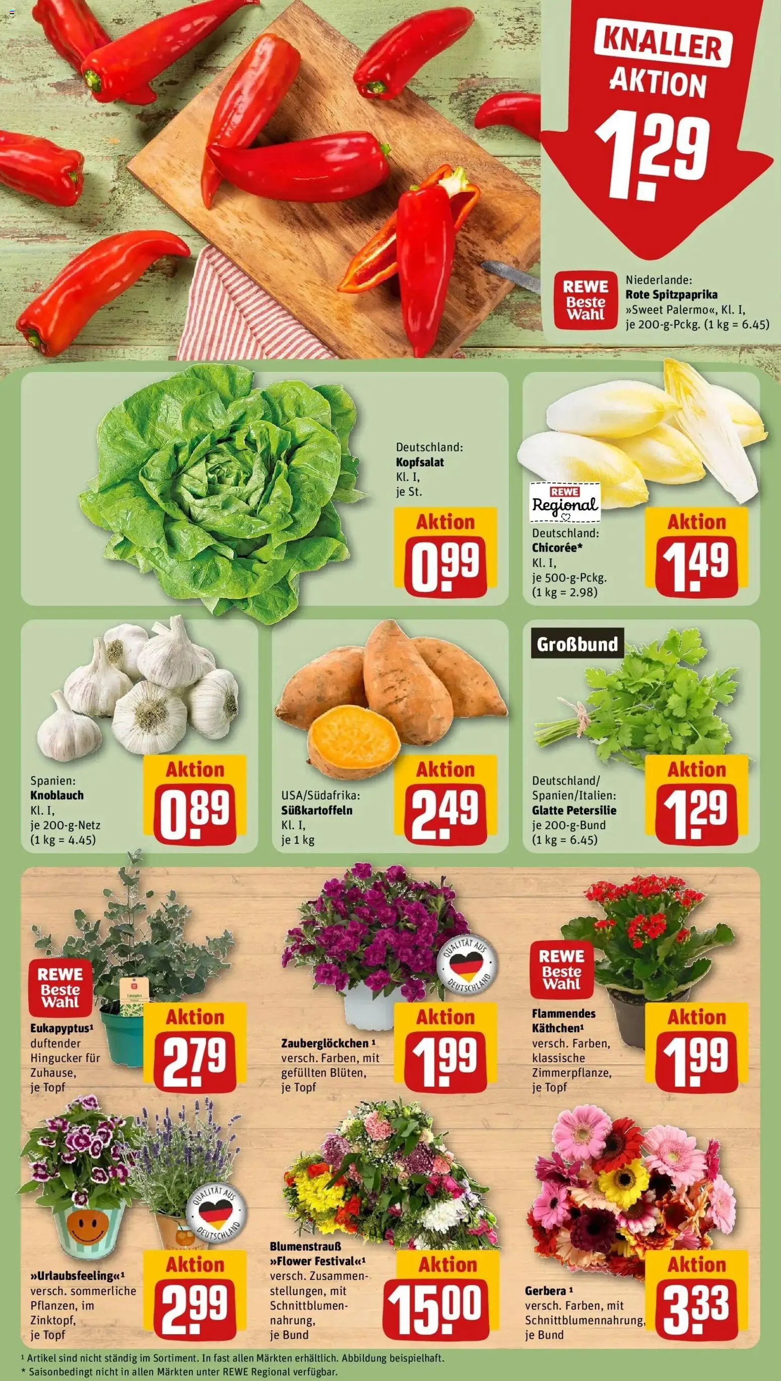 Rewe Prospekt Berlin / Britz – gültig ab 08.06.2026 | Seite: 7 | Produkte: Knoblauch, Petersilie