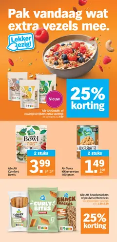 AH Terra salade Bowl couscous linzen, AH Terra salade Bowl couscous linzen met courgette, paprika en basilicum - Voorbeeld van een folder van Albert Heijn, geldig van 06-07-2026 | Pagina: 22