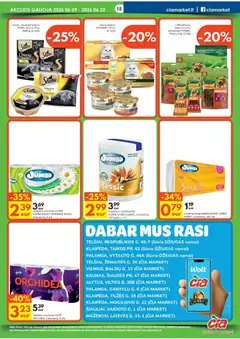 ČIA MARKET leidinys galioja nuo 09.06.2026 | Puslapis: 18 | Prekių: Tualetinis popierius
