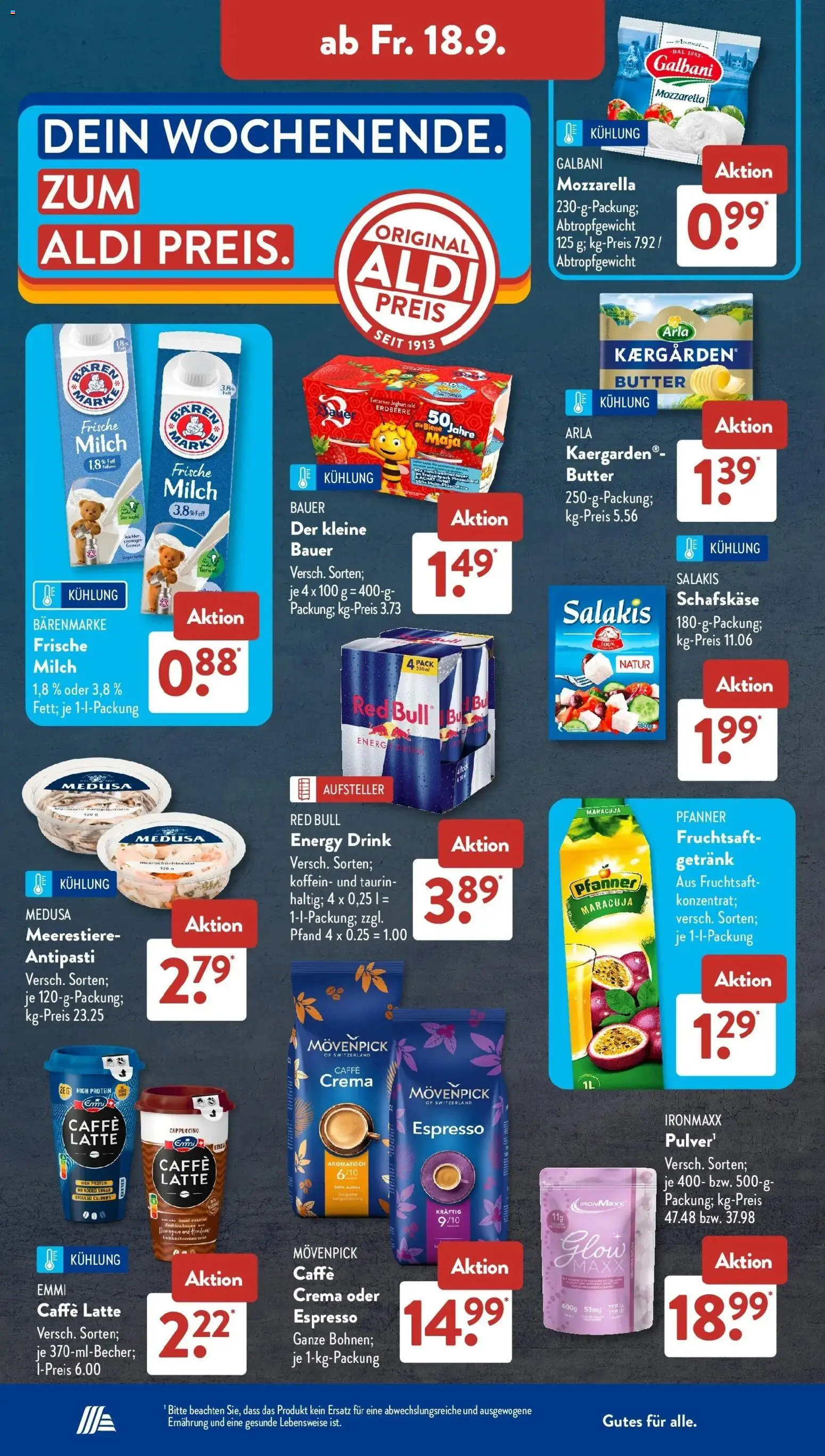 Aldi Süd Aktueller Prospekt (ab 14.09.2026) zum Blättern | Seite: 23 | Produkte: Red bull, Energy, Salakis, Schafskase